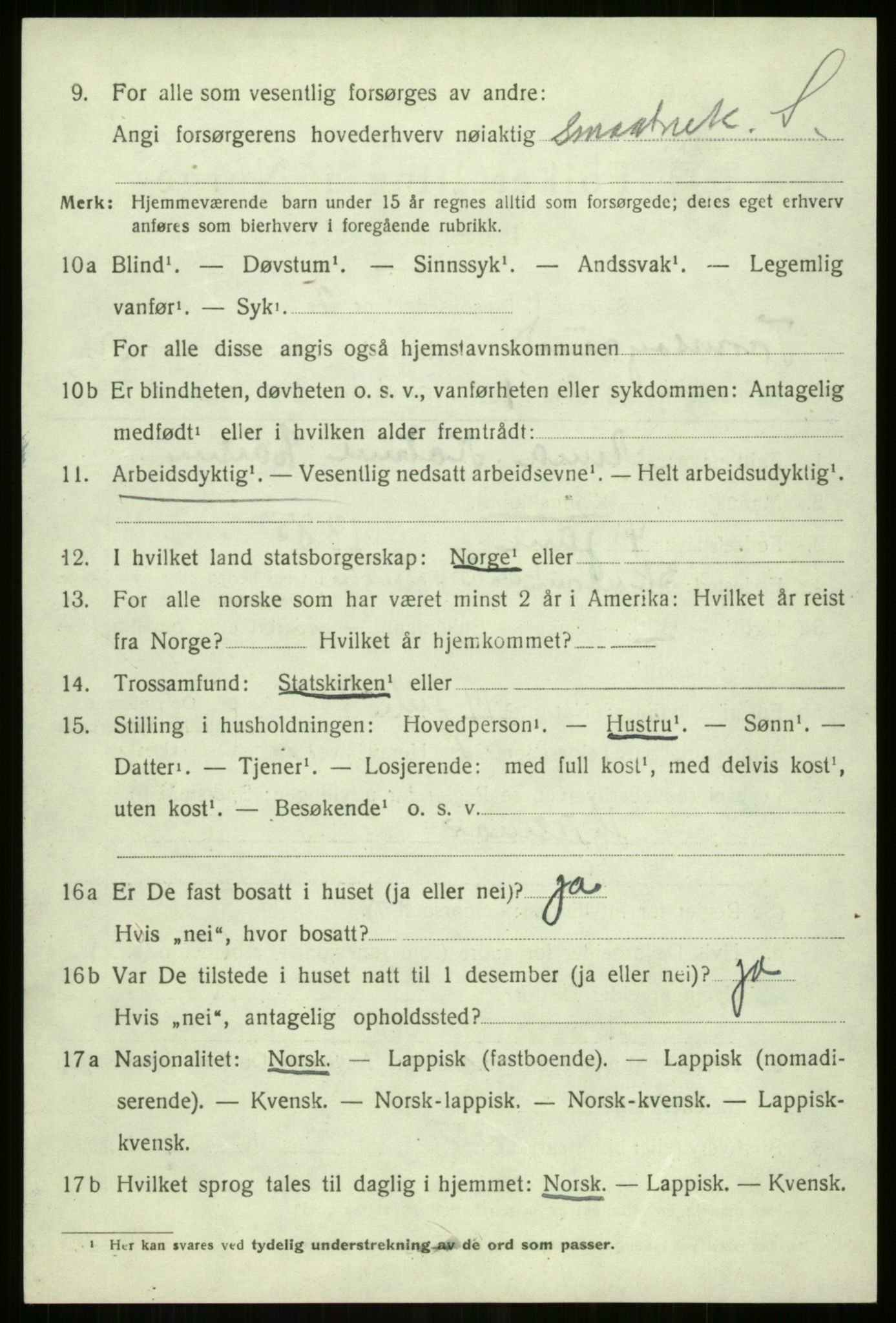 SATØ, Folketelling 1920 for 1934 Tromsøysund herred, 1920, s. 10207