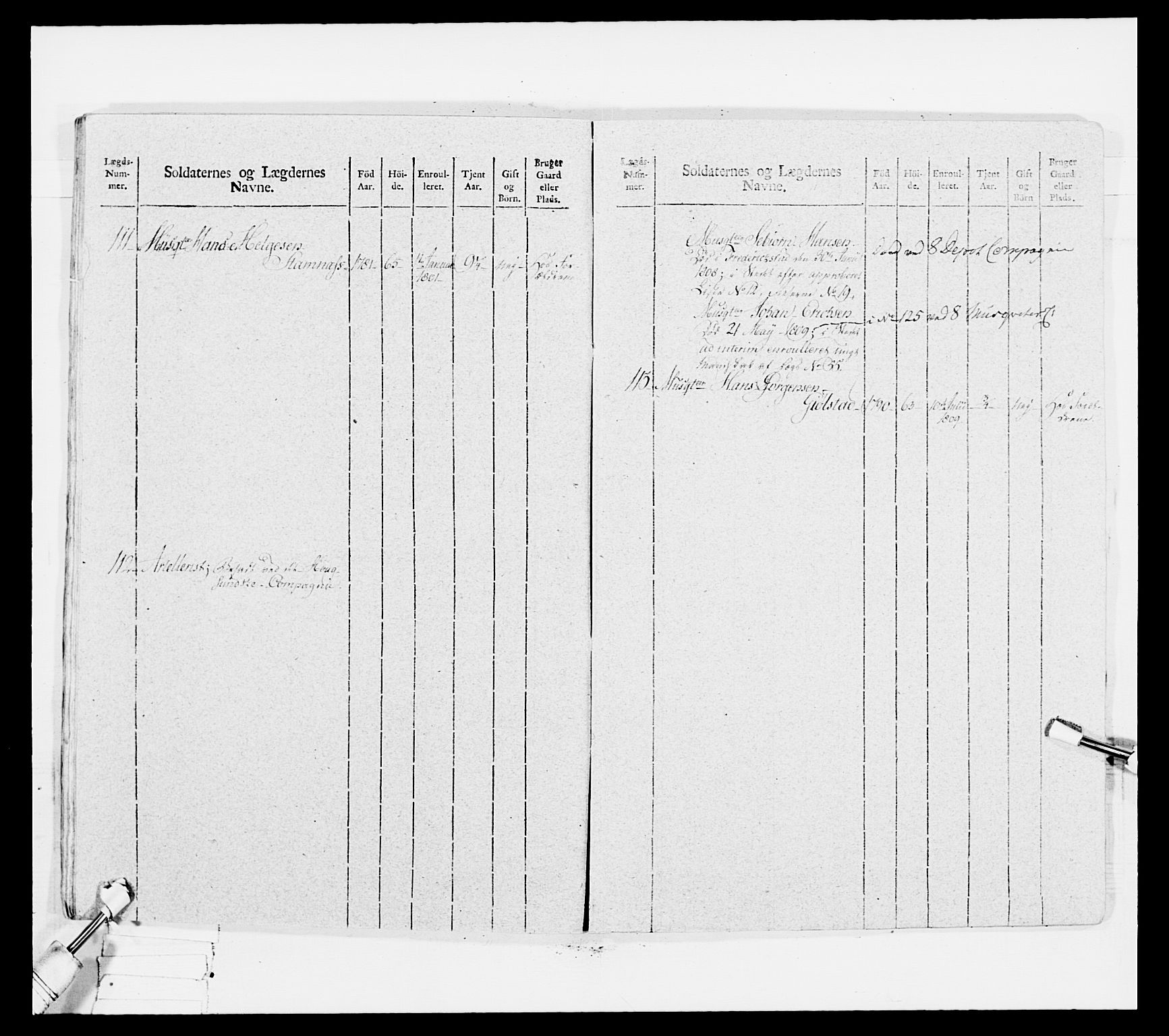 Generalitets- og kommissariatskollegiet, Det kongelige norske kommissariatskollegium, RA/EA-5420/E/Eh/L0034: Nordafjelske gevorbne infanteriregiment, 1810, s. 478