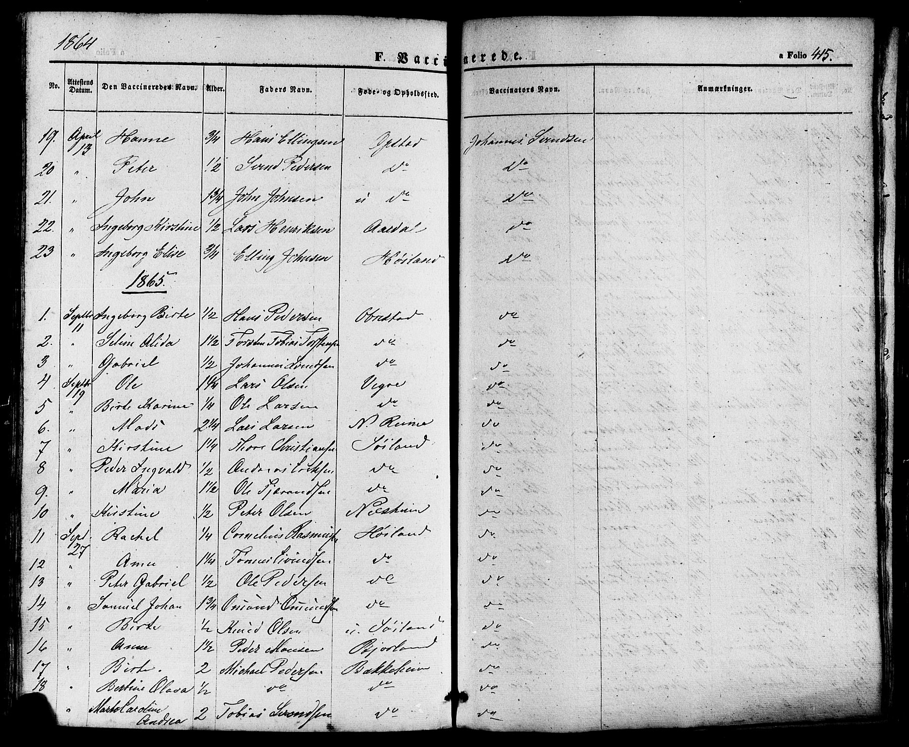 Hå sokneprestkontor, AV/SAST-A-101801/001/30BA/L0008: Ministerialbok nr. A 7, 1853-1878, s. 415