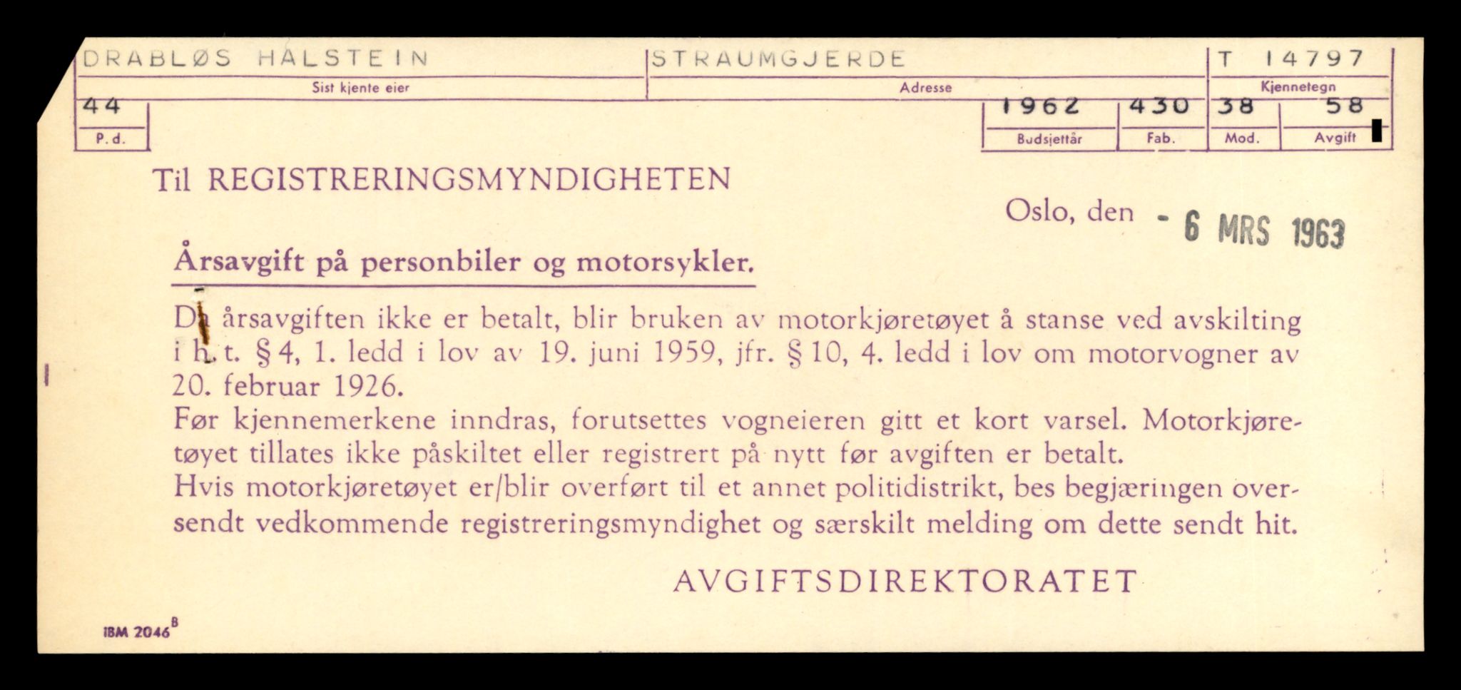 Møre og Romsdal vegkontor - Ålesund trafikkstasjon, AV/SAT-A-4099/F/Fe/L0048: Registreringskort for kjøretøy T 14721 - T 14863, 1927-1998, s. 1567