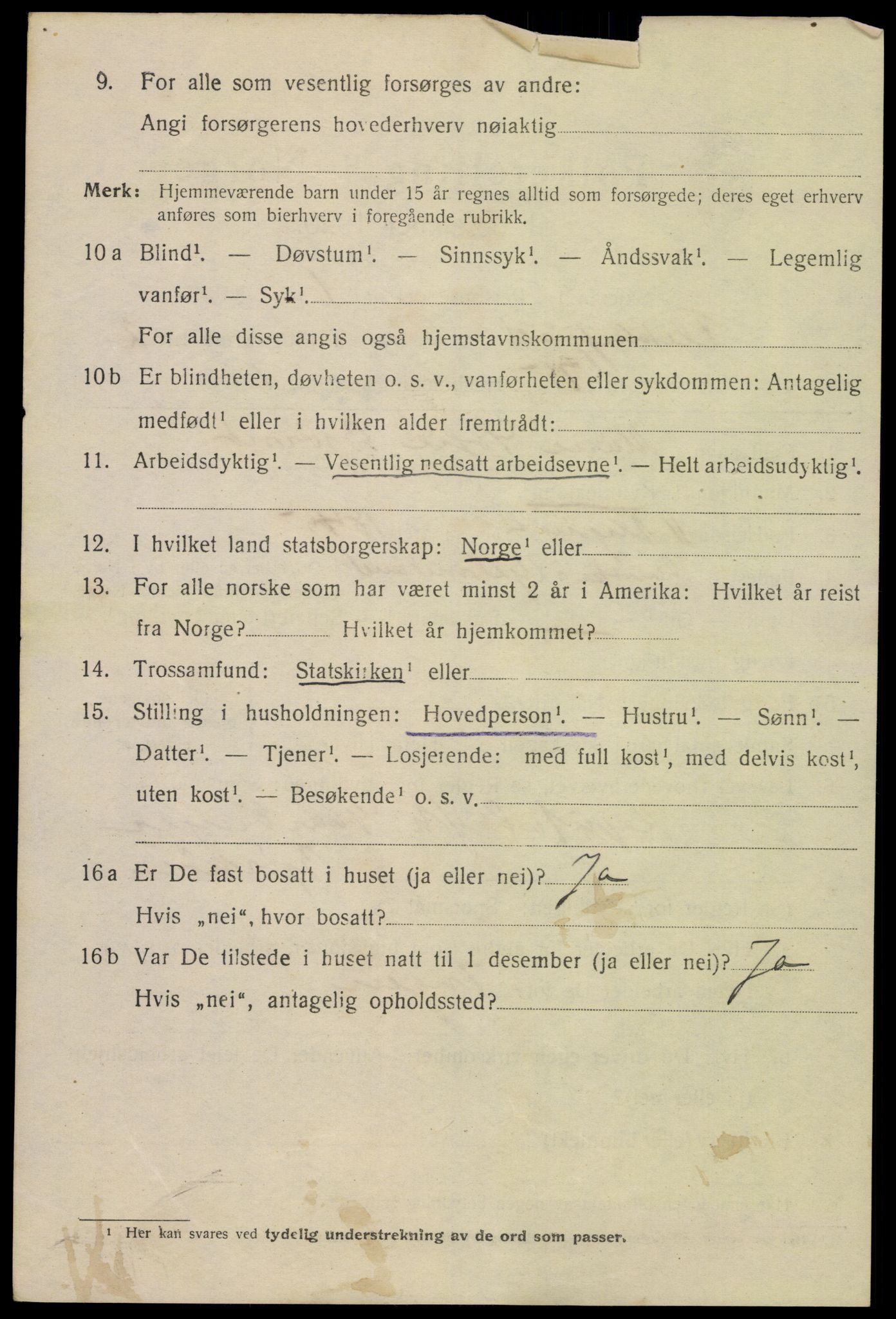 SAK, Folketelling 1920 for 1004 Flekkefjord kjøpstad, 1920, s. 3395