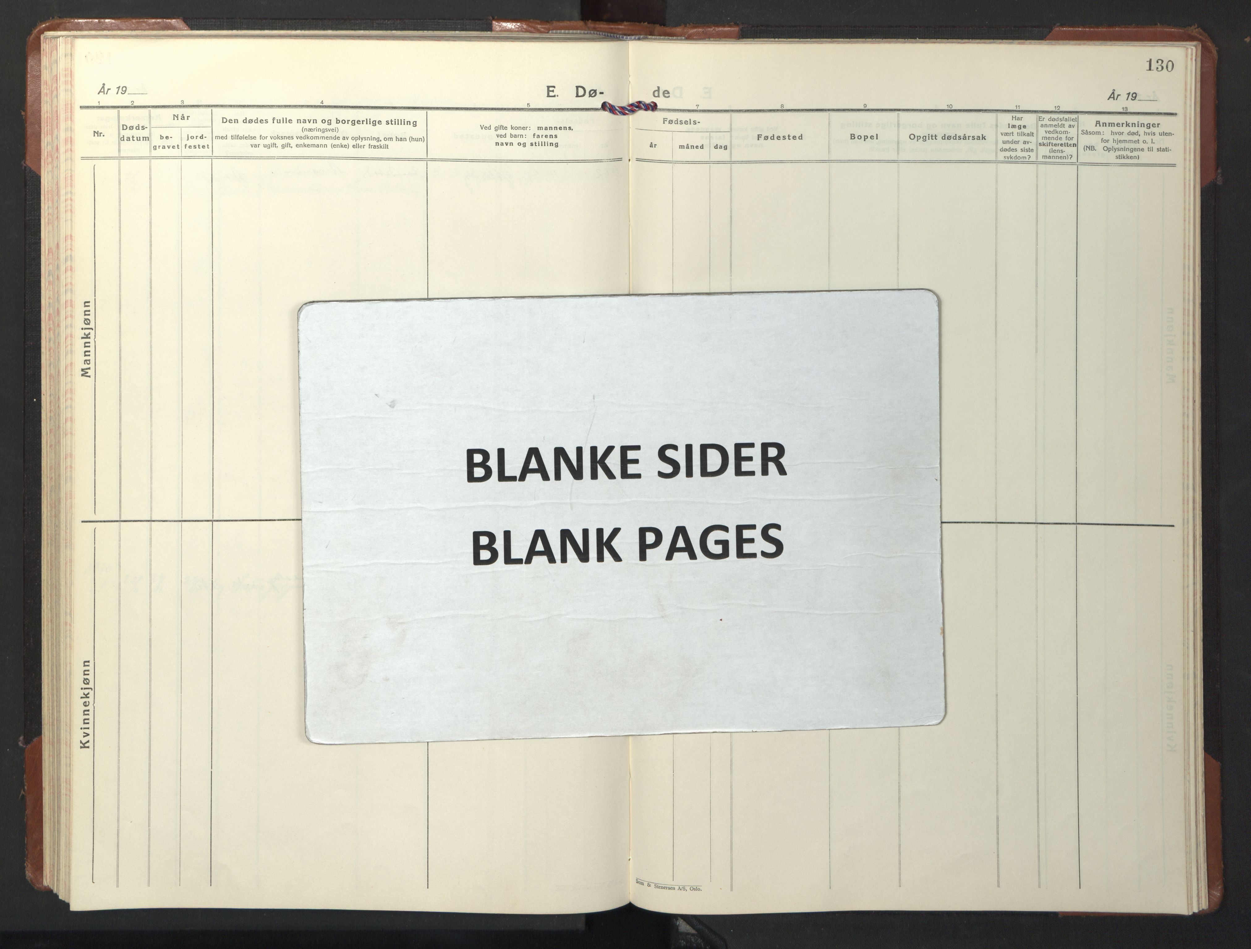 Ministerialprotokoller, klokkerbøker og fødselsregistre - Nord-Trøndelag, SAT/A-1458/722/L0227: Klokkerbok nr. 722C03, 1928-1958, s. 130