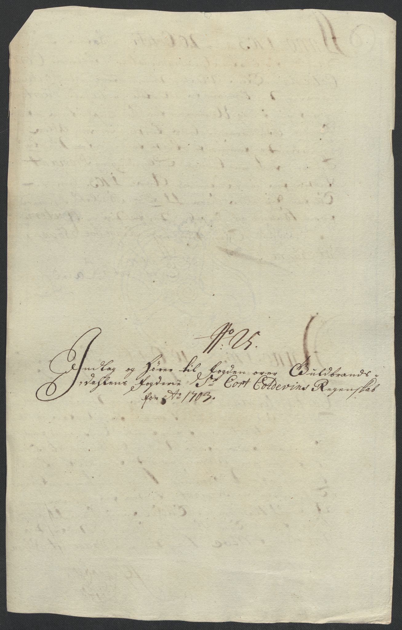Rentekammeret inntil 1814, Reviderte regnskaper, Fogderegnskap, RA/EA-4092/R17/L1176: Fogderegnskap Gudbrandsdal, 1703, s. 166