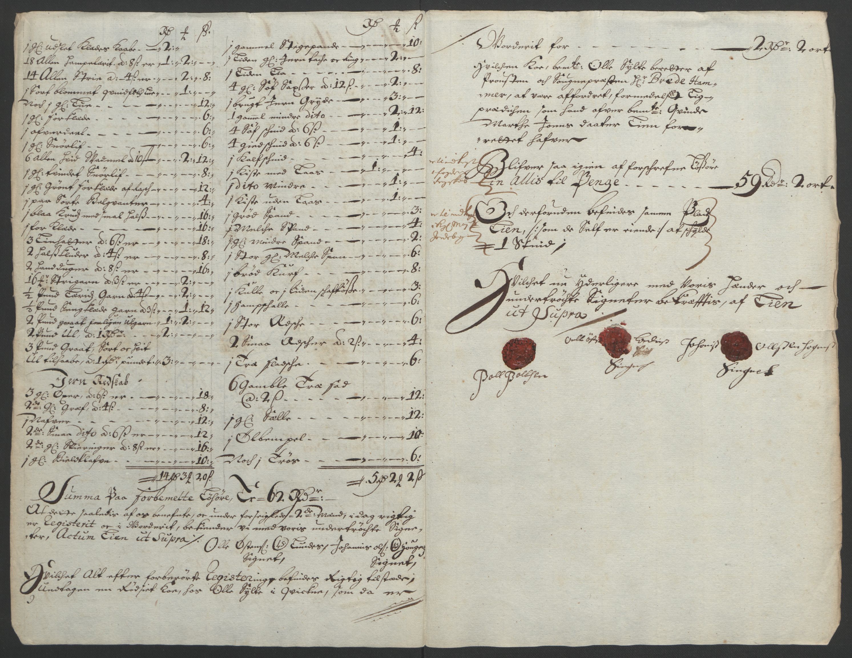 Rentekammeret inntil 1814, Reviderte regnskaper, Fogderegnskap, AV/RA-EA-4092/R17/L1169: Fogderegnskap Gudbrandsdal, 1695, s. 54