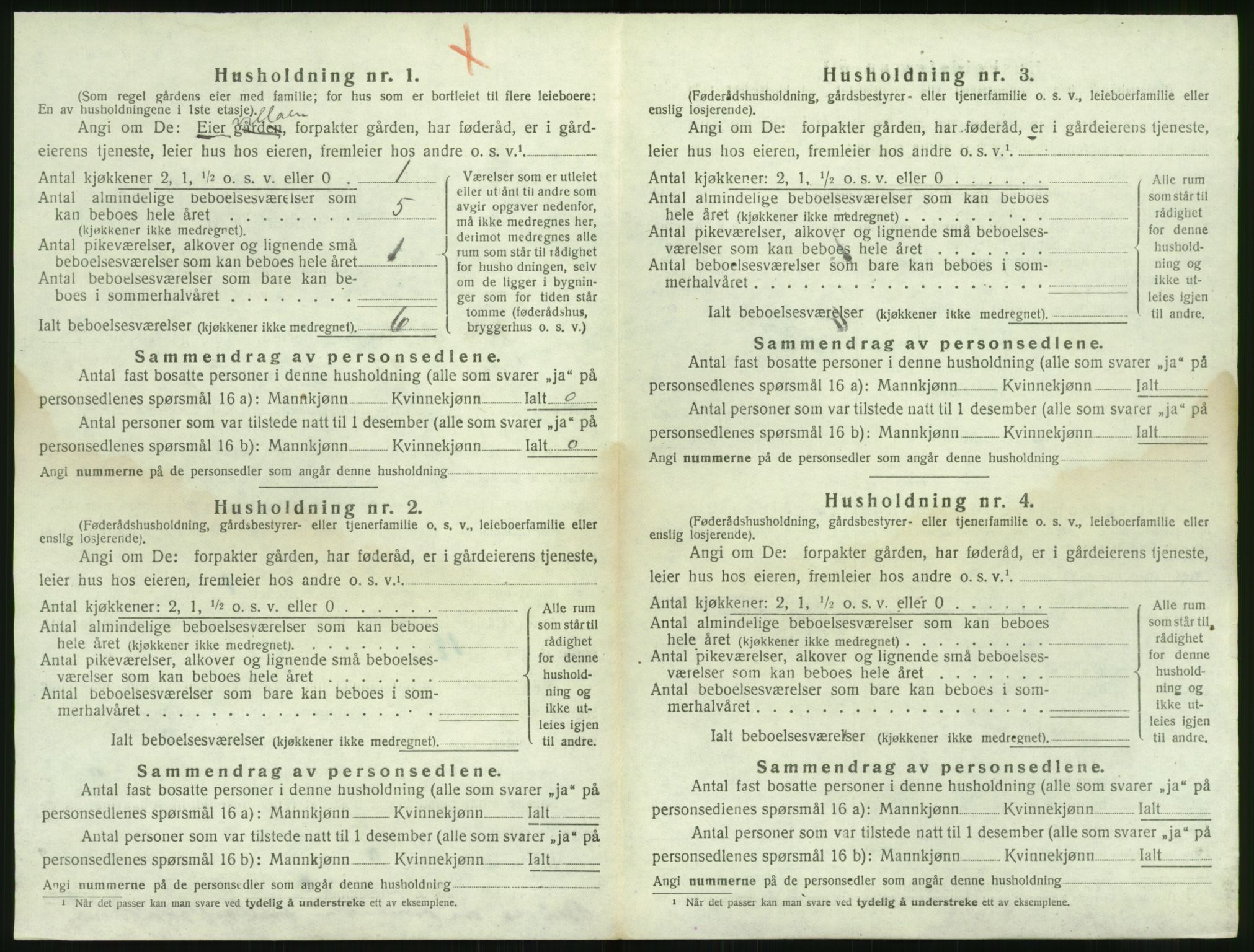 SAK, Folketelling 1920 for 0918 Austre Moland herred, 1920, s. 440