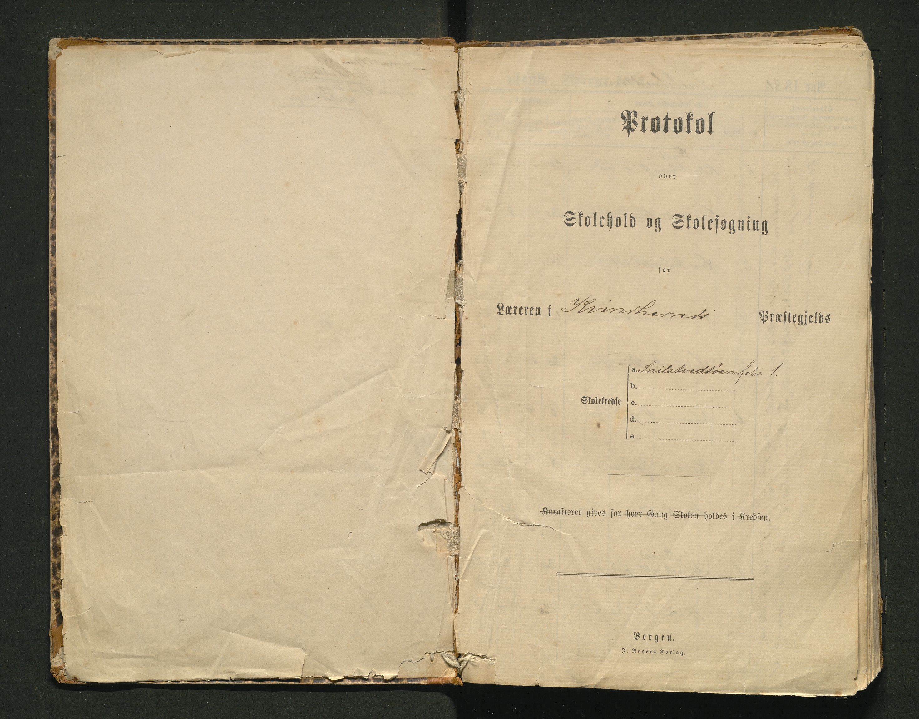 Kvinnherad kommune. Barneskulane, IKAH/1224-231/F/Fe/L0013: Skuleprotokoll for Snilstveitøy skule, 1886-1905