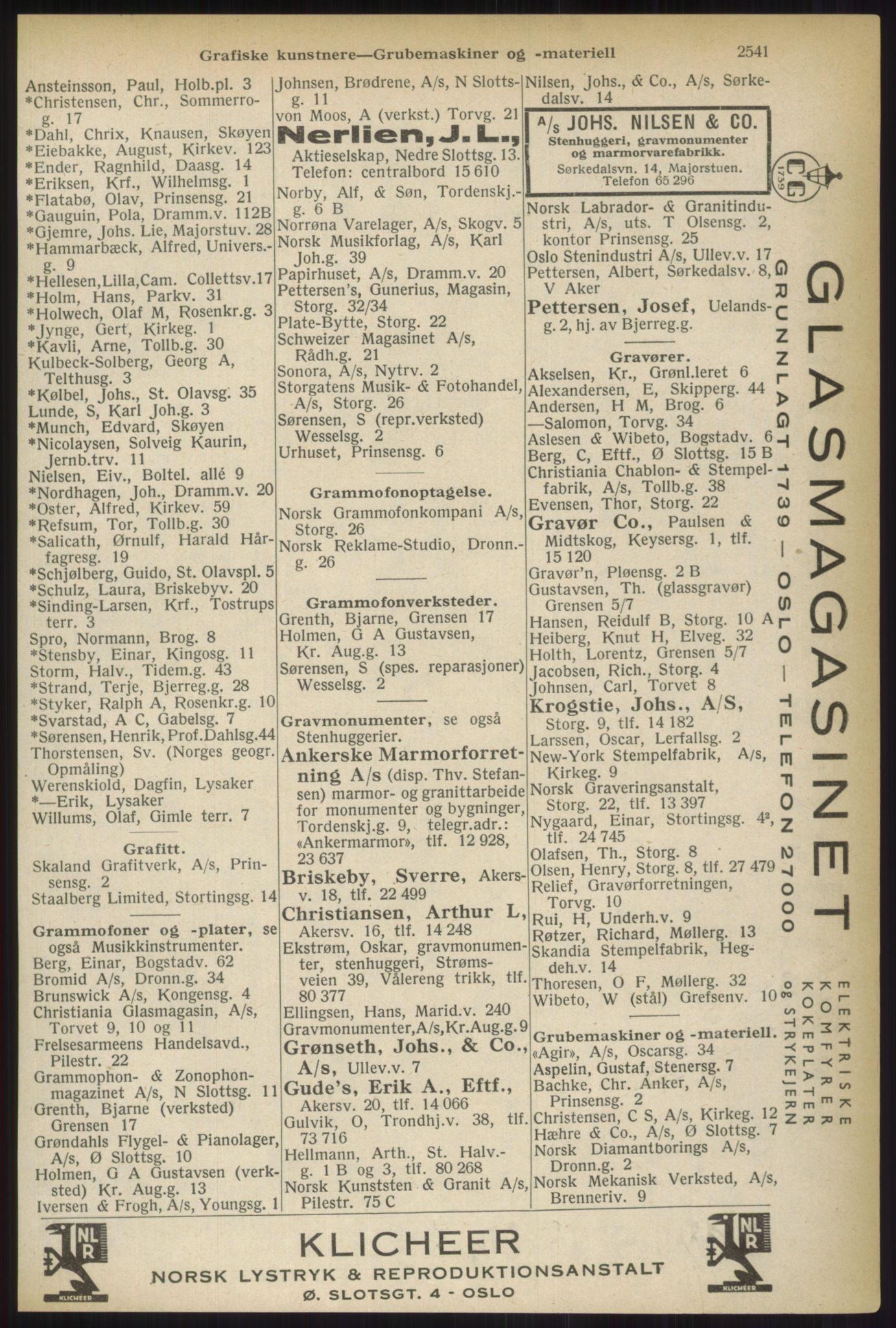 Kristiania/Oslo adressebok, PUBL/-, 1937, s. 2541