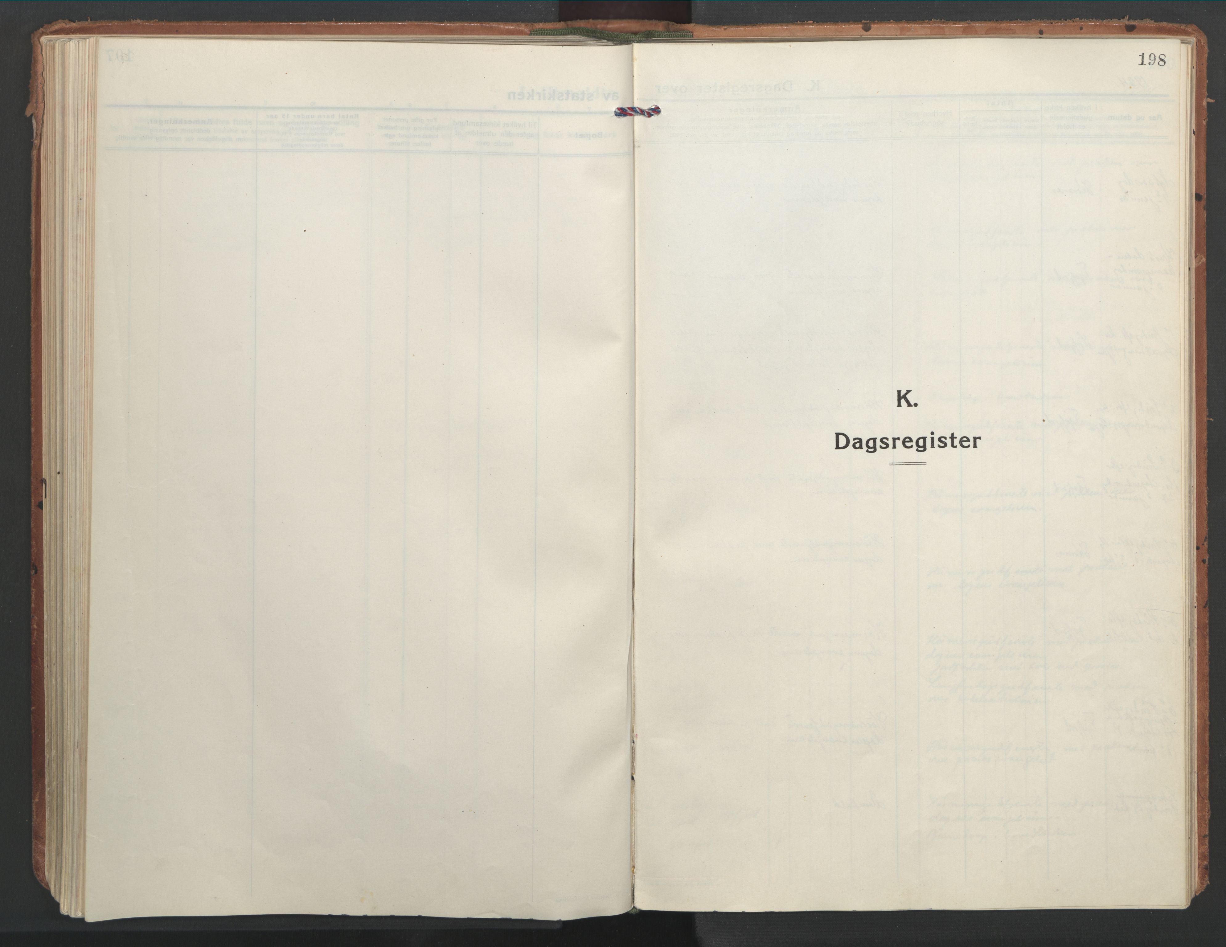 Ministerialprotokoller, klokkerbøker og fødselsregistre - Nordland, SAT/A-1459/861/L0873: Ministerialbok nr. 861A08, 1923-1932, s. 198