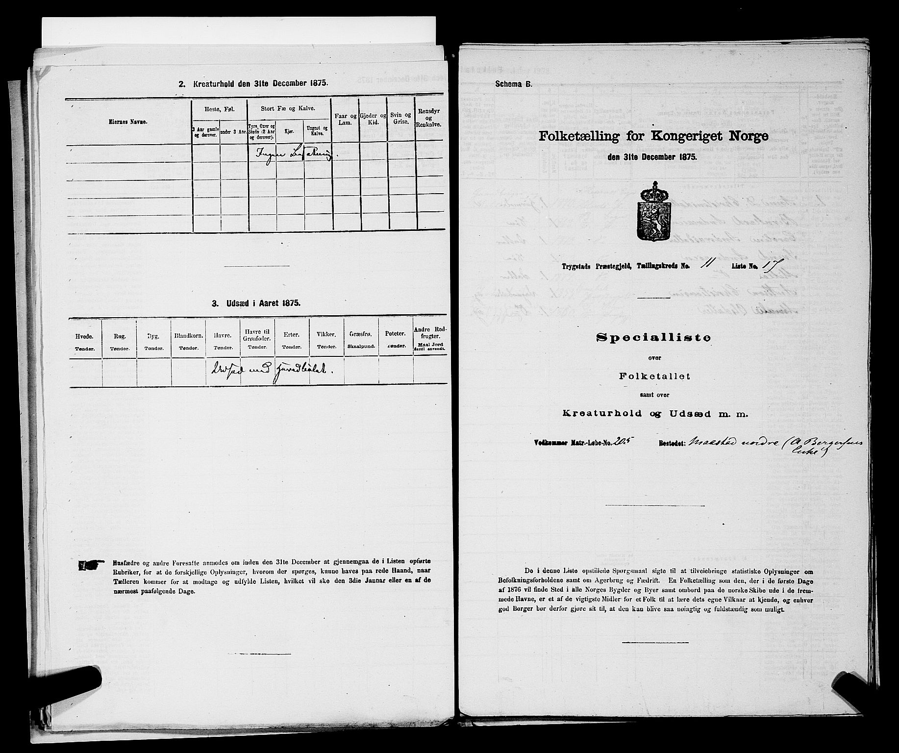RA, Folketelling 1875 for 0122P Trøgstad prestegjeld, 1875, s. 1248