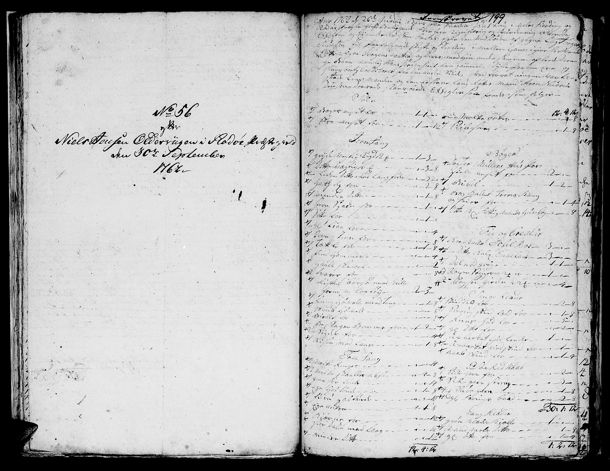 Helgeland sorenskriveri, AV/SAT-A-0004/3/3A/L0051: Konseptprotokoll 36, 1762, s. 198b-199a