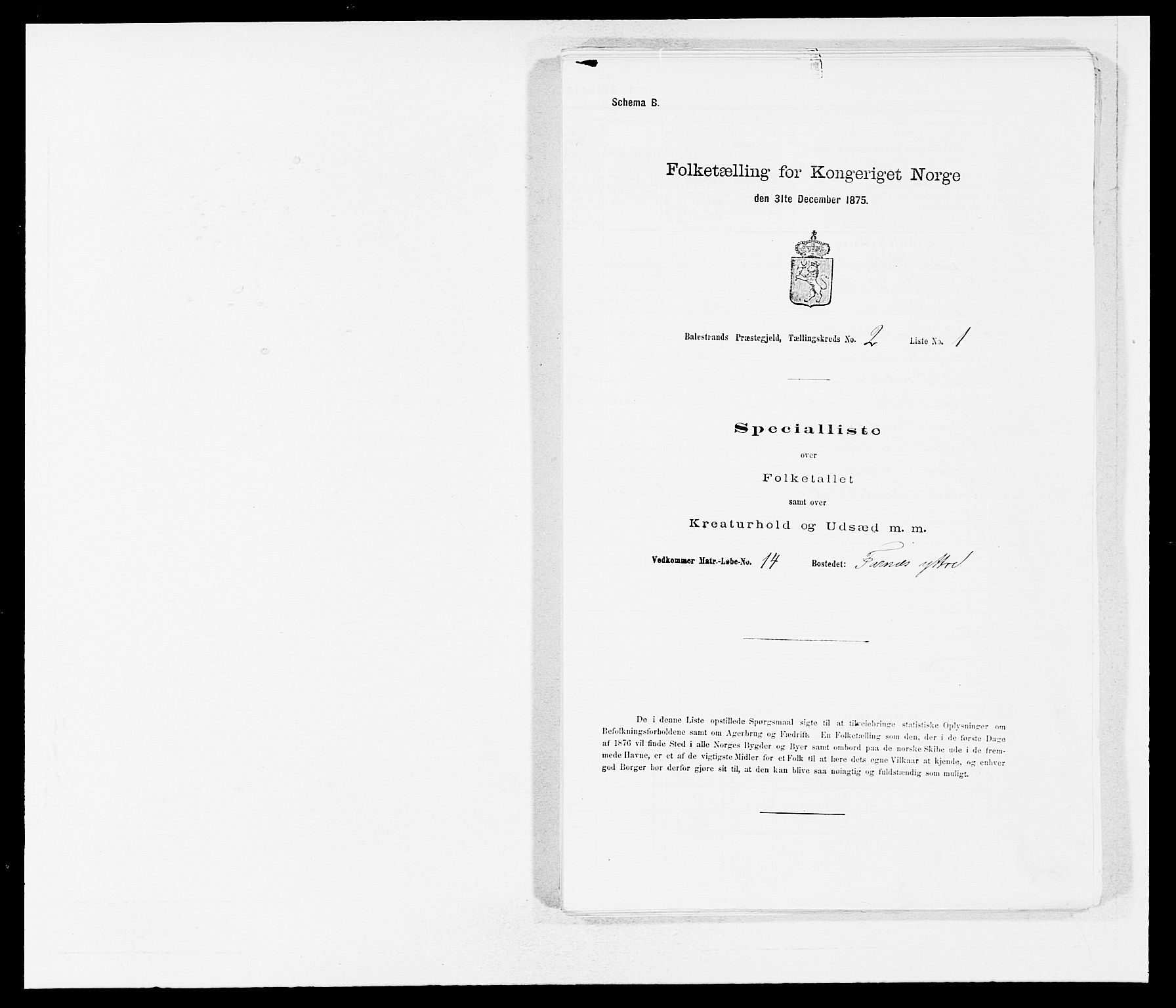 SAB, Folketelling 1875 for 1418P Balestrand prestegjeld, 1875, s. 217