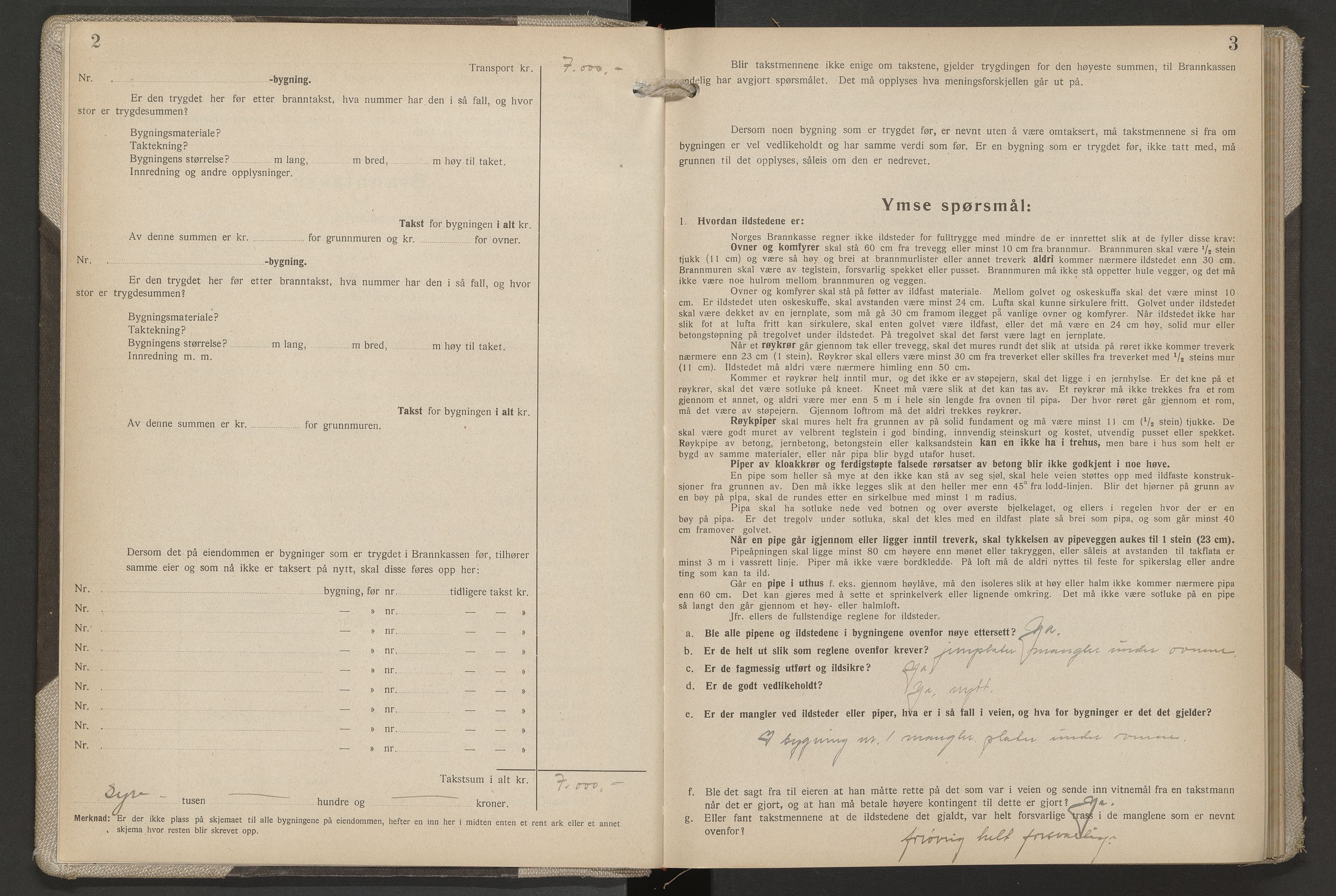 Norges Brannkasse Klæbu og Tiller, AV/SAT-A-5538/Fb/L0004: Branntakstprotokoll, 1944-1955