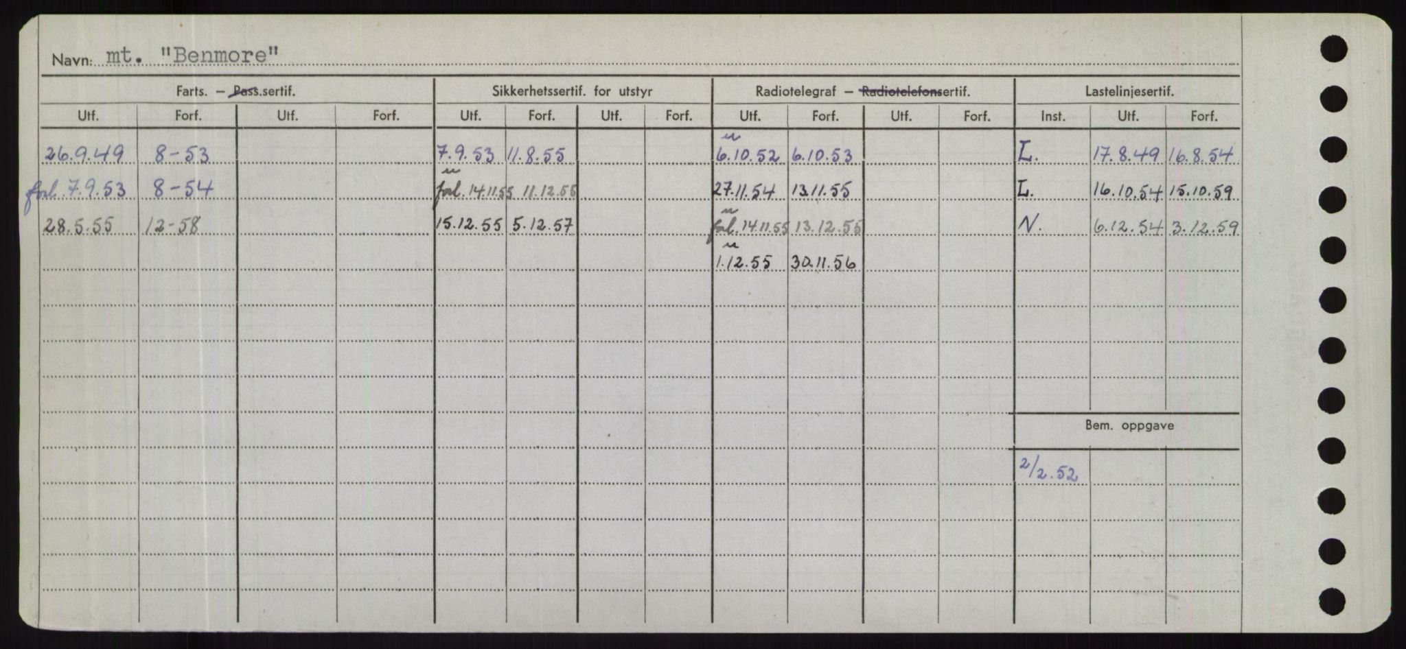 Sjøfartsdirektoratet med forløpere, Skipsmålingen, RA/S-1627/H/Hd/L0003: Fartøy, B-Bev, s. 620