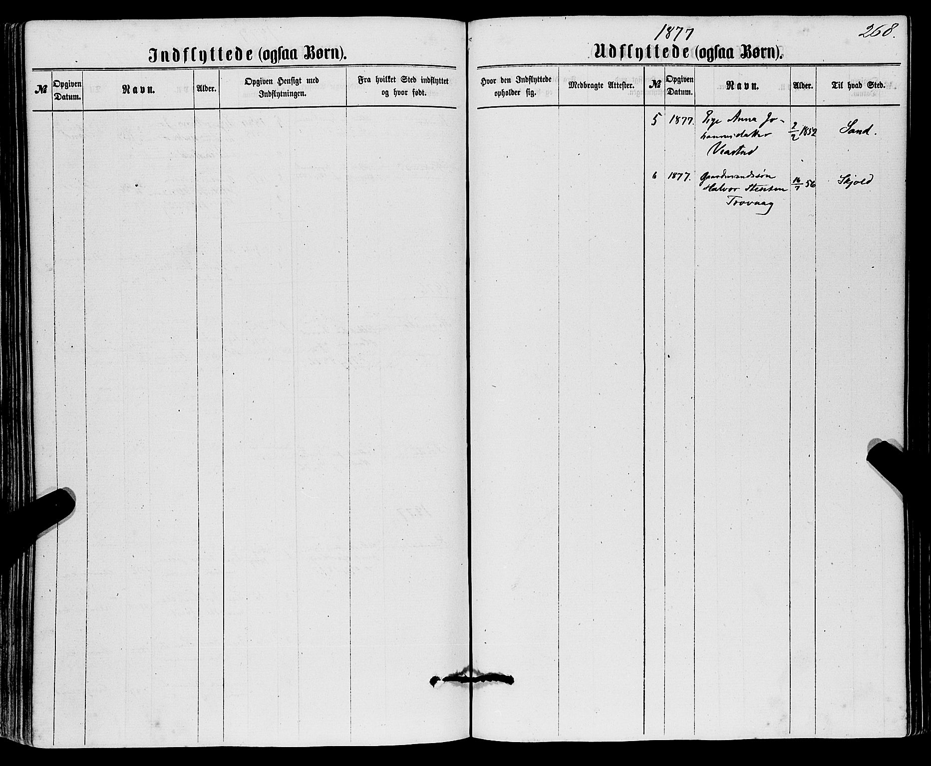 Sveio Sokneprestembete, AV/SAB-A-78501/H/Haa: Ministerialbok nr. A 1, 1861-1877, s. 268