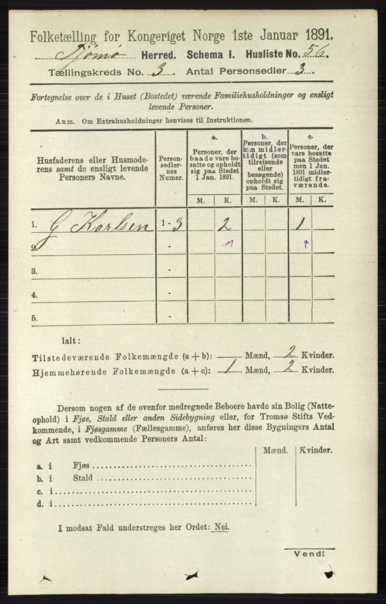 RA, Folketelling 1891 for 0723 Tjøme herred, 1891, s. 859