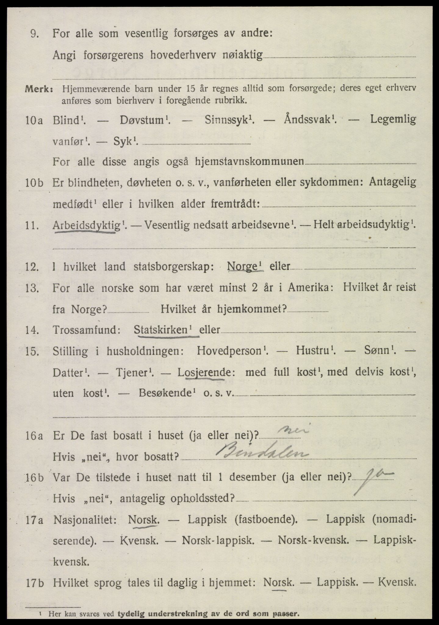 SAT, Folketelling 1920 for 1746 Klinga herred, 1920, s. 2122