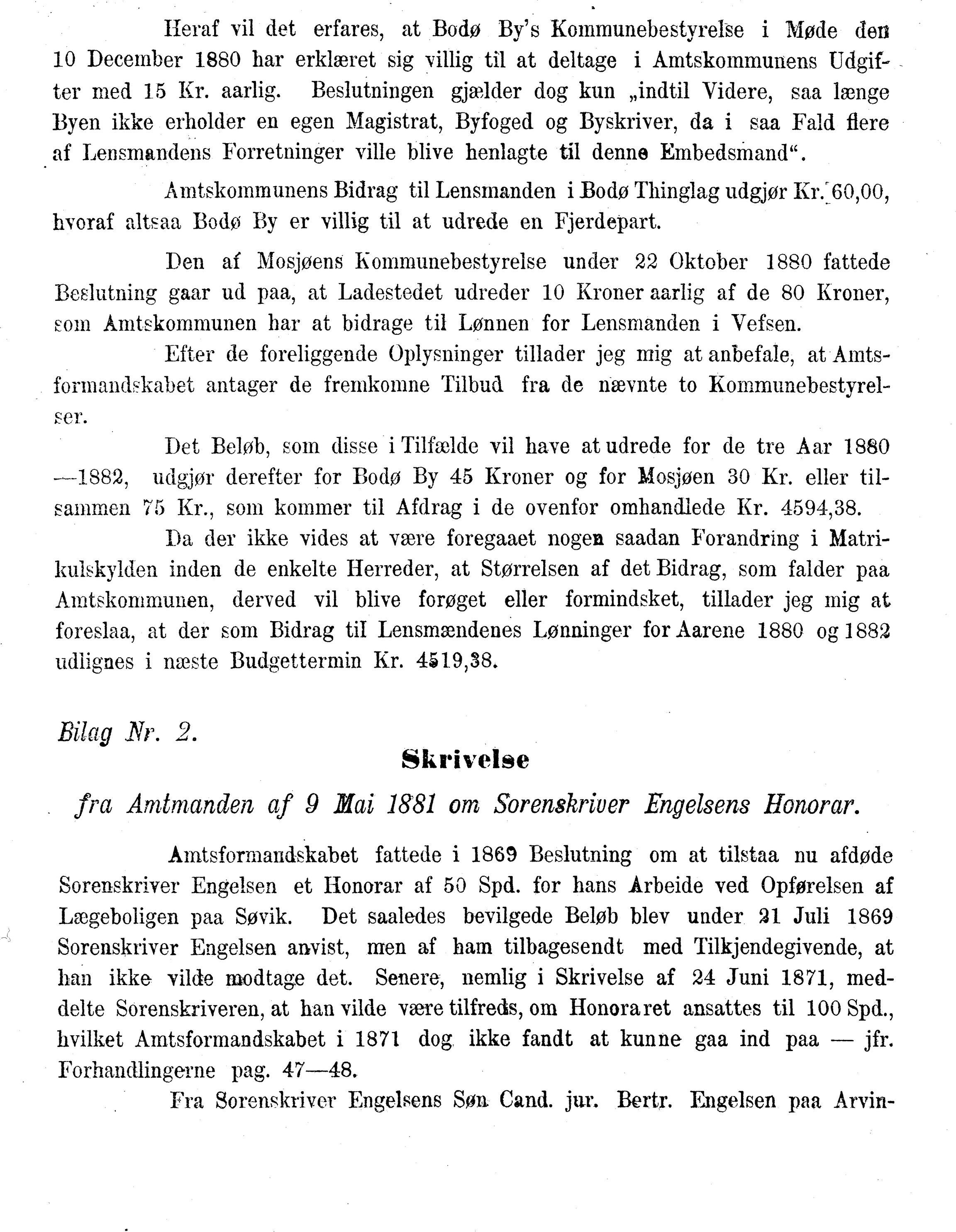 Nordland Fylkeskommune. Fylkestinget, AIN/NFK-17/176/A/Ac/L0014: Fylkestingsforhandlinger 1881-1885, 1881-1885