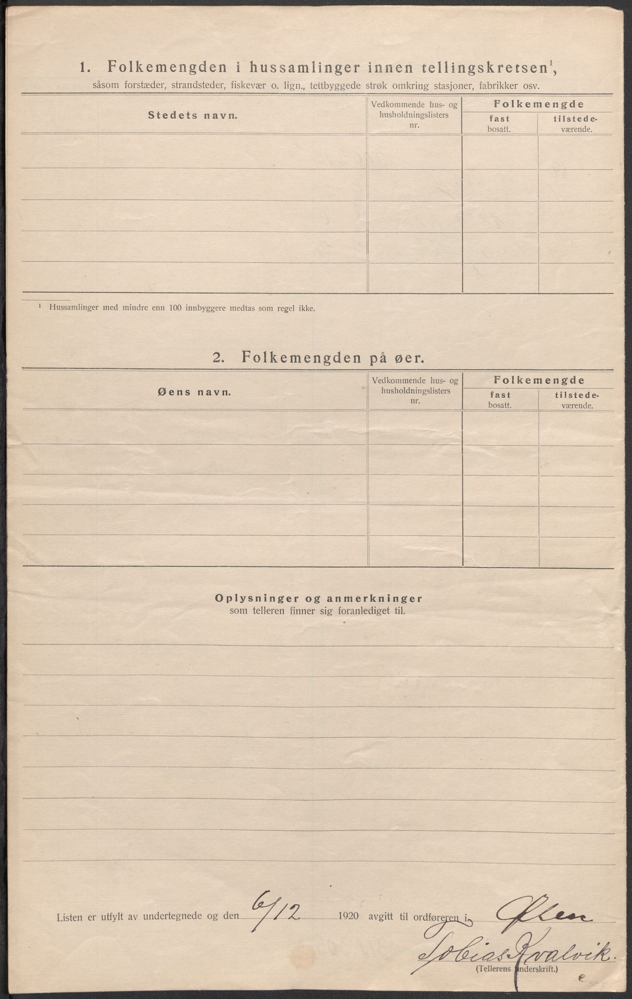 SAB, Folketelling 1920 for 1214 Ølen herred, 1920, s. 11