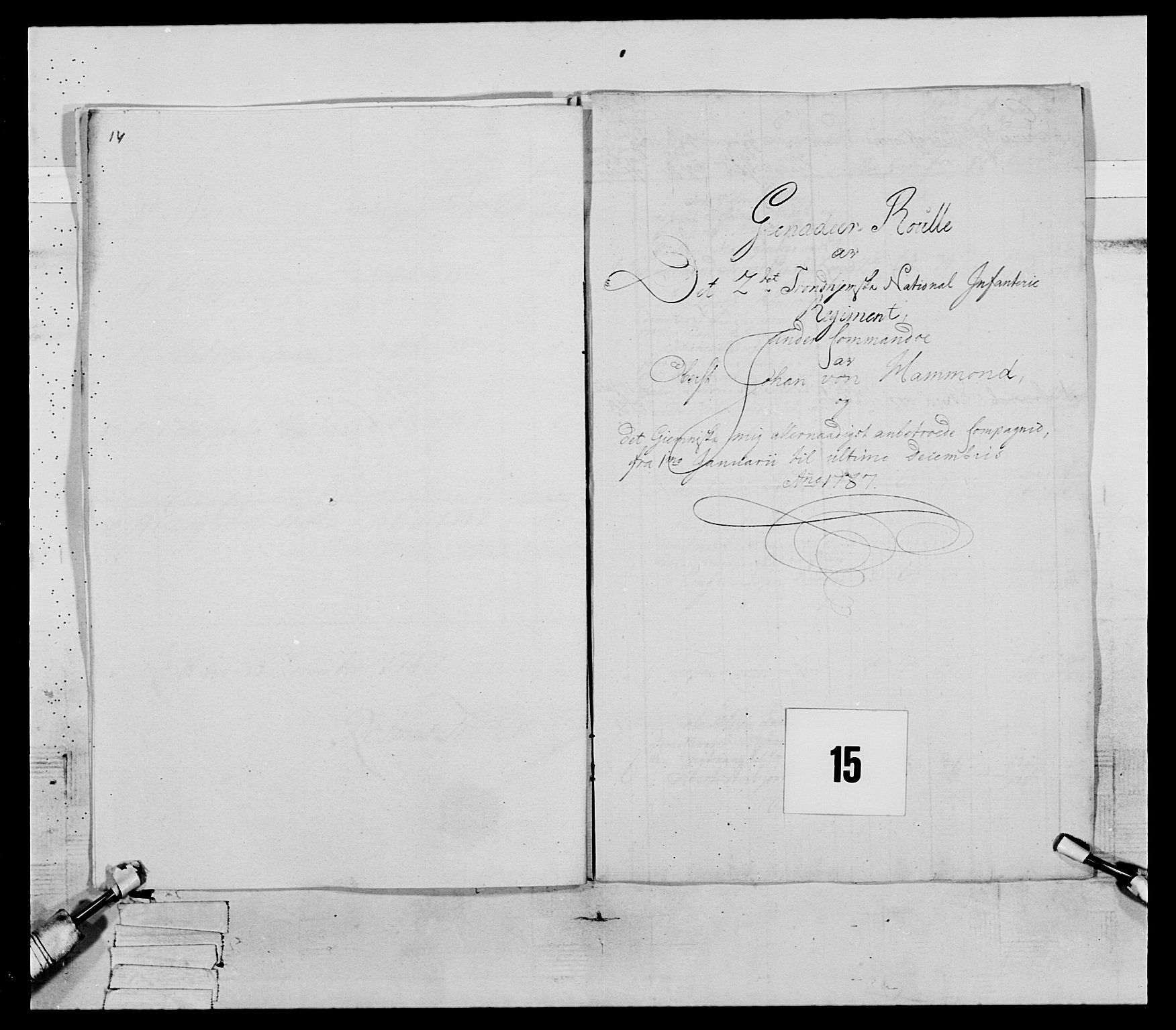 Generalitets- og kommissariatskollegiet, Det kongelige norske kommissariatskollegium, AV/RA-EA-5420/E/Eh/L0079: 2. Trondheimske nasjonale infanteriregiment, 1782-1789, s. 40