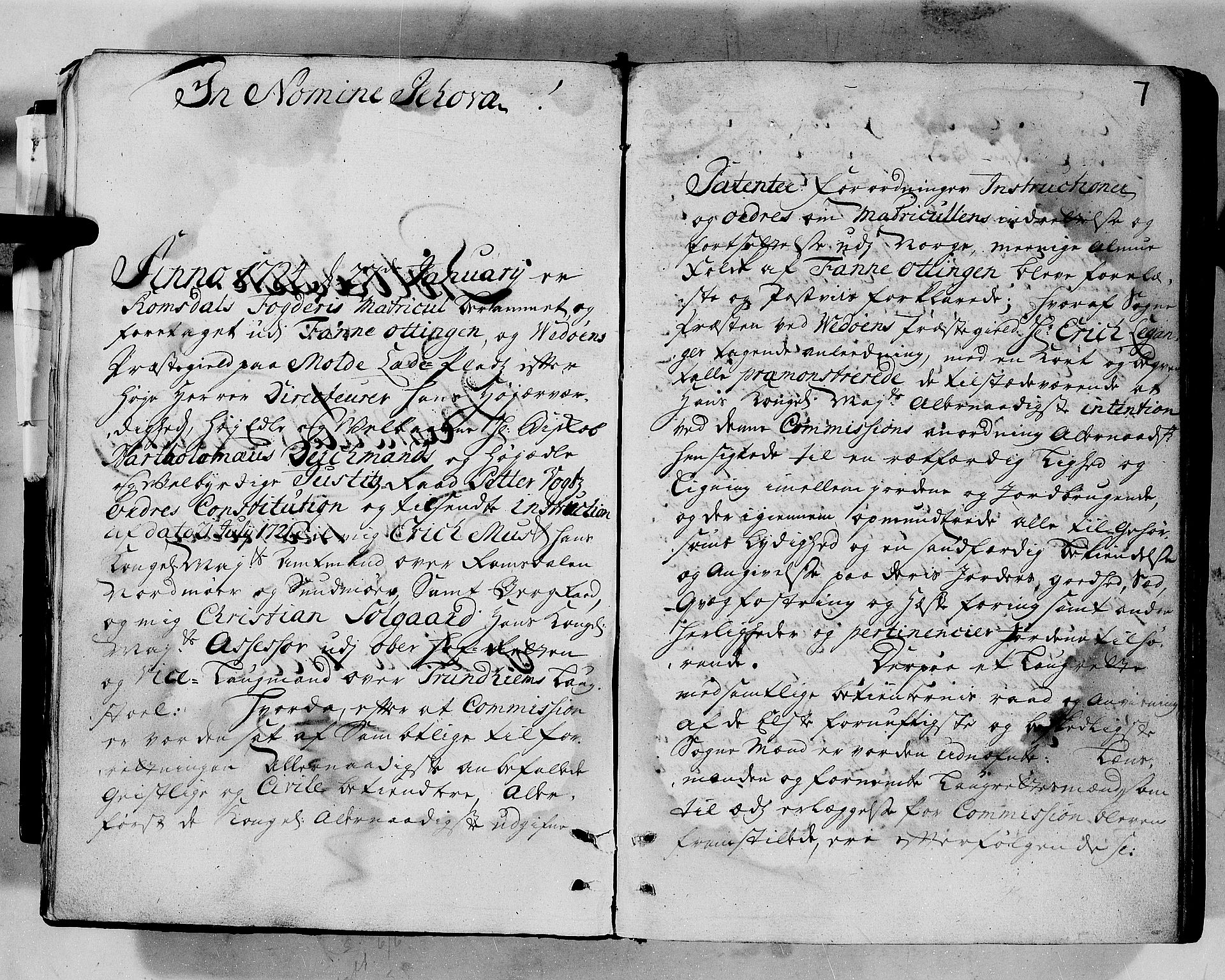 Rentekammeret inntil 1814, Realistisk ordnet avdeling, AV/RA-EA-4070/N/Nb/Nbf/L0152: Romsdal eksaminasjonsprotokoll, 1724, s. 4