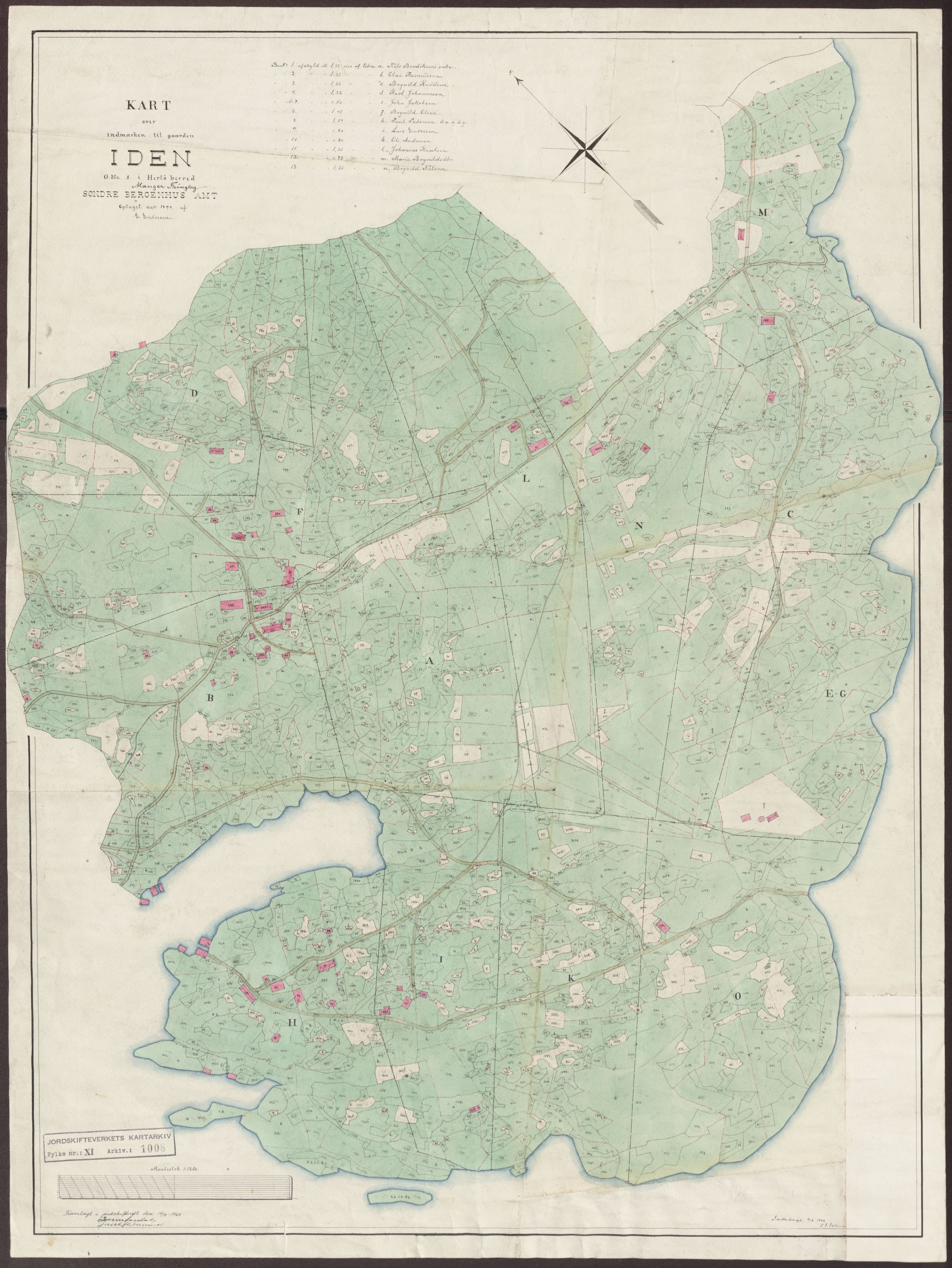 Jordskifteverkets kartarkiv, RA/S-3929/T, 1859-1988, s. 1154