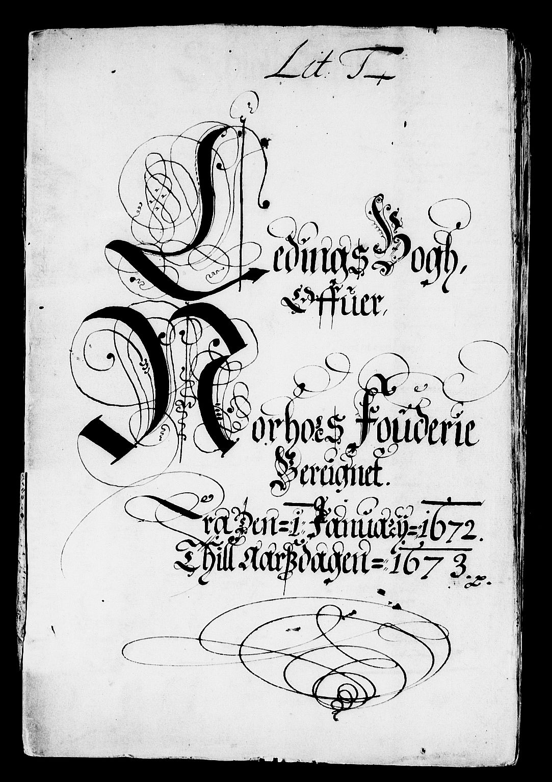 Rentekammeret inntil 1814, Reviderte regnskaper, Stiftamtstueregnskaper, Bergen stiftamt, AV/RA-EA-6043/R/Rc/L0036: Bergen stiftamt, 1668-1673