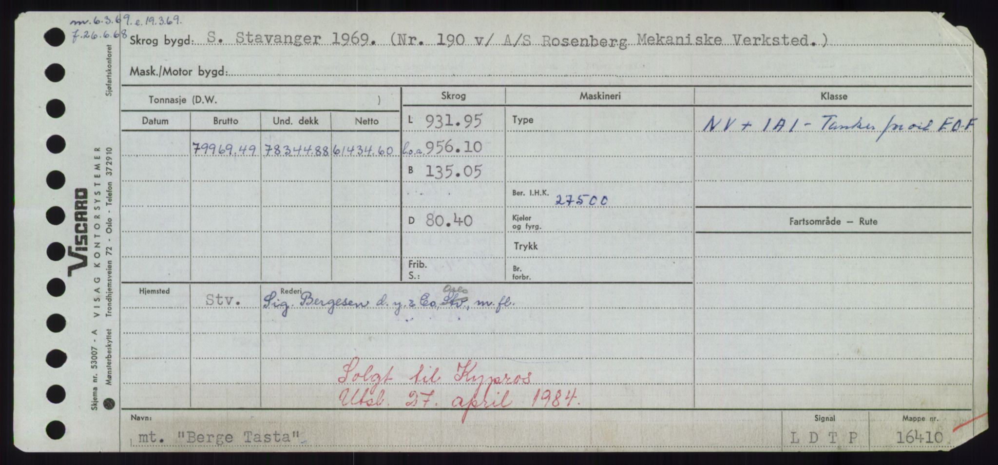 Sjøfartsdirektoratet med forløpere, Skipsmålingen, AV/RA-S-1627/H/Hd/L0003: Fartøy, B-Bev, s. 725