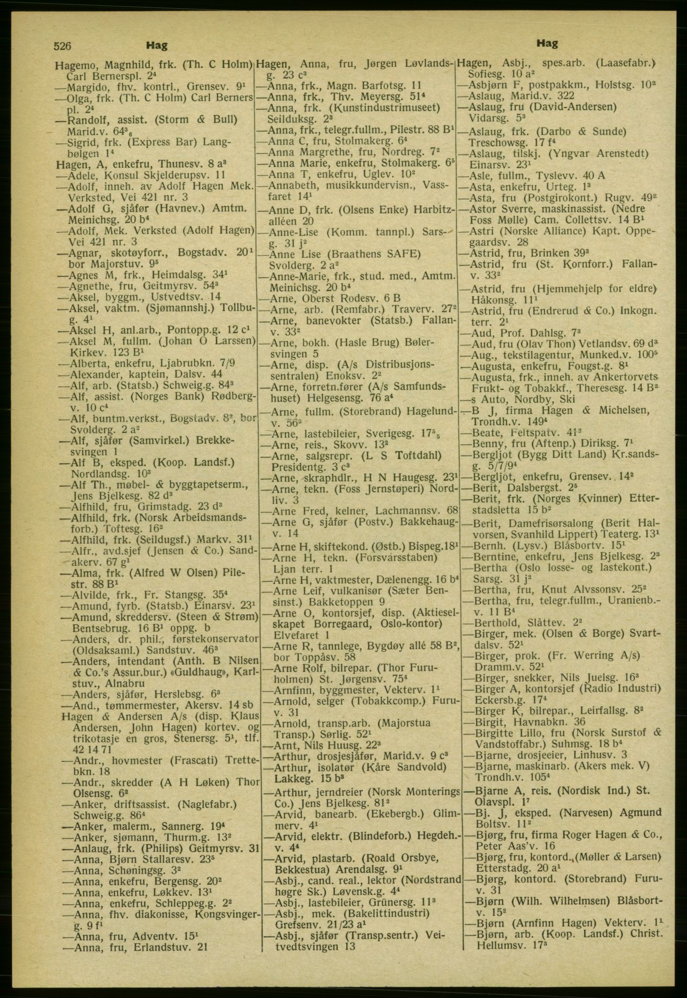 Kristiania/Oslo adressebok, PUBL/-, 1959-1960, s. 526