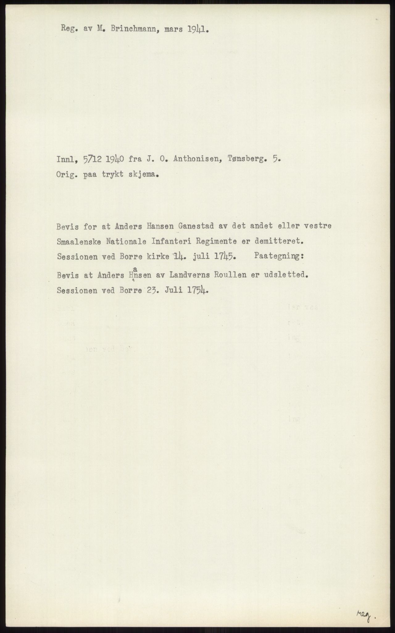 Samlinger til kildeutgivelse, Diplomavskriftsamlingen, AV/RA-EA-4053/H/Ha, s. 461