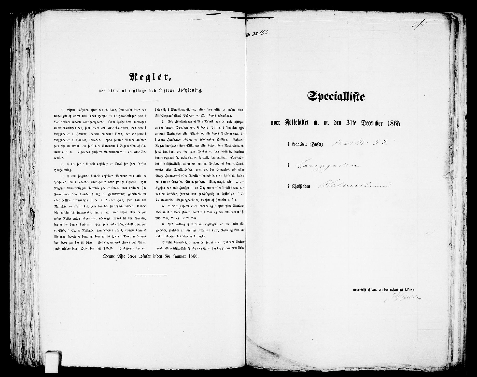 RA, Folketelling 1865 for 0702B Botne prestegjeld, Holmestrand kjøpstad, 1865, s. 213