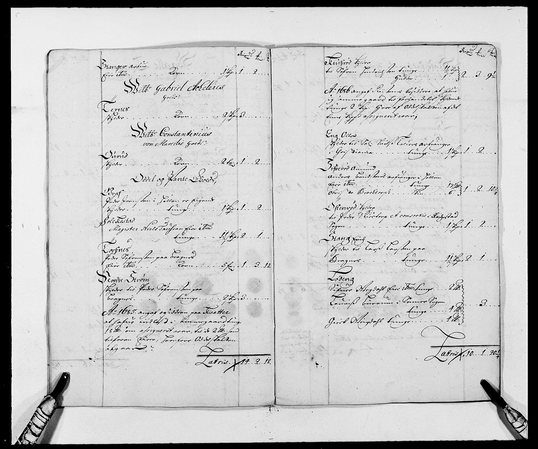 Rentekammeret inntil 1814, Reviderte regnskaper, Fogderegnskap, AV/RA-EA-4092/R02/L0105: Fogderegnskap Moss og Verne kloster, 1685-1687, s. 222