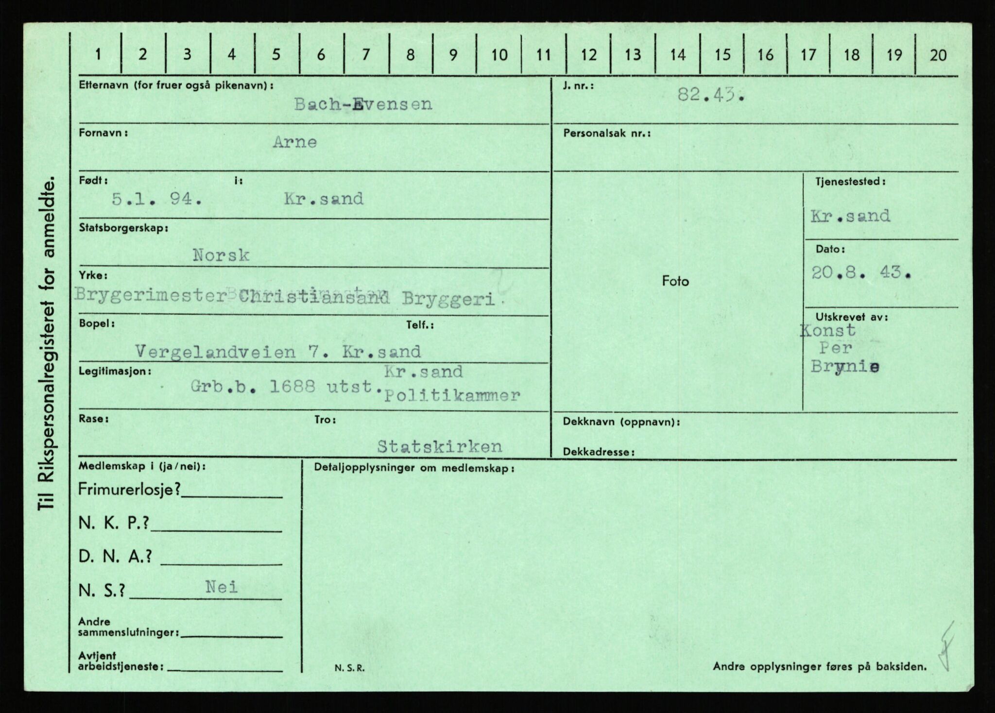 Statspolitiet - Hovedkontoret / Osloavdelingen, AV/RA-S-1329/C/Ca/L0004: Eid - funn av gjenstander	, 1943-1945, s. 2316