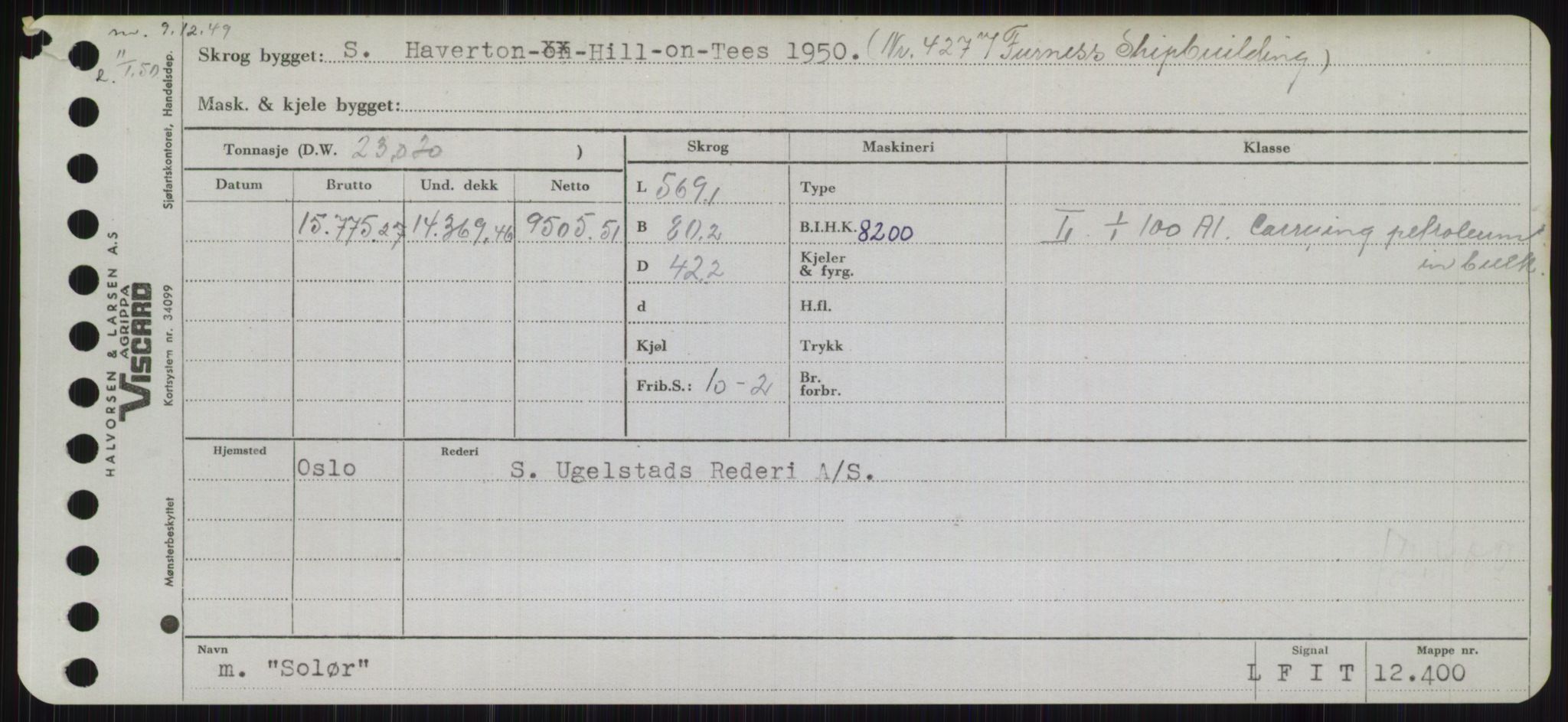 Sjøfartsdirektoratet med forløpere, Skipsmålingen, RA/S-1627/H/Hb/L0004: Fartøy, O-S, s. 405