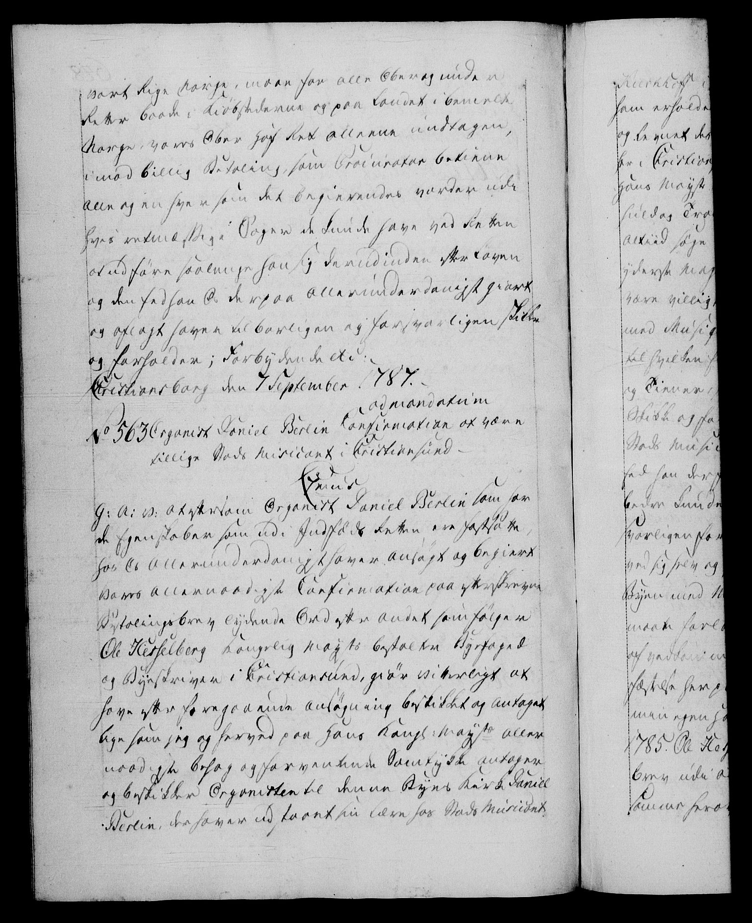 Danske Kanselli 1572-1799, AV/RA-EA-3023/F/Fc/Fca/Fcaa/L0051: Norske registre, 1786-1787, s. 648b