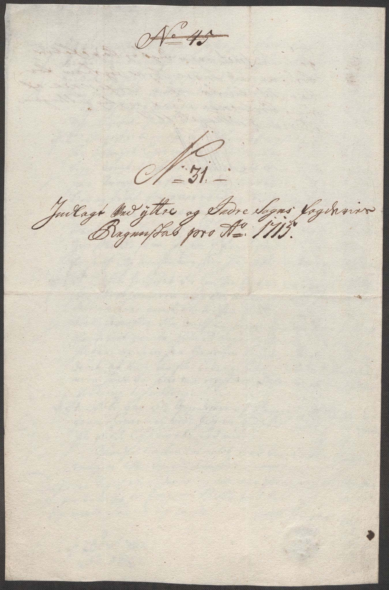 Rentekammeret inntil 1814, Reviderte regnskaper, Fogderegnskap, RA/EA-4092/R52/L3320: Fogderegnskap Sogn, 1715-1716, s. 154