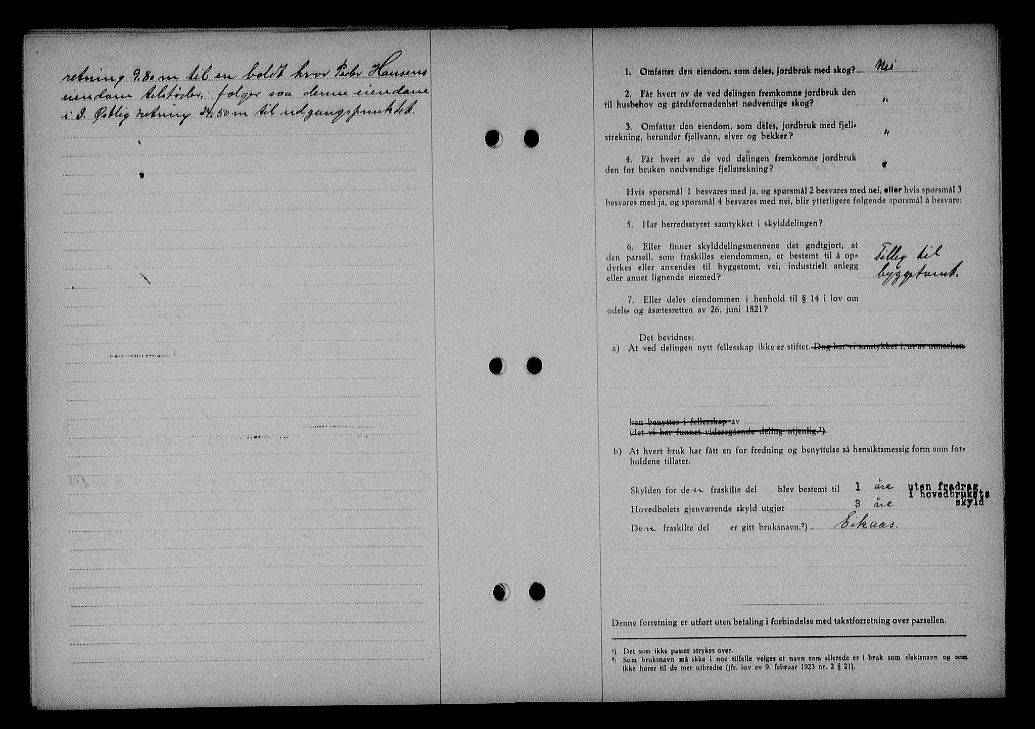 Nedenes sorenskriveri, SAK/1221-0006/G/Gb/Gba/L0045: Pantebok nr. 41, 1938-1938, Dagboknr: 850/1938