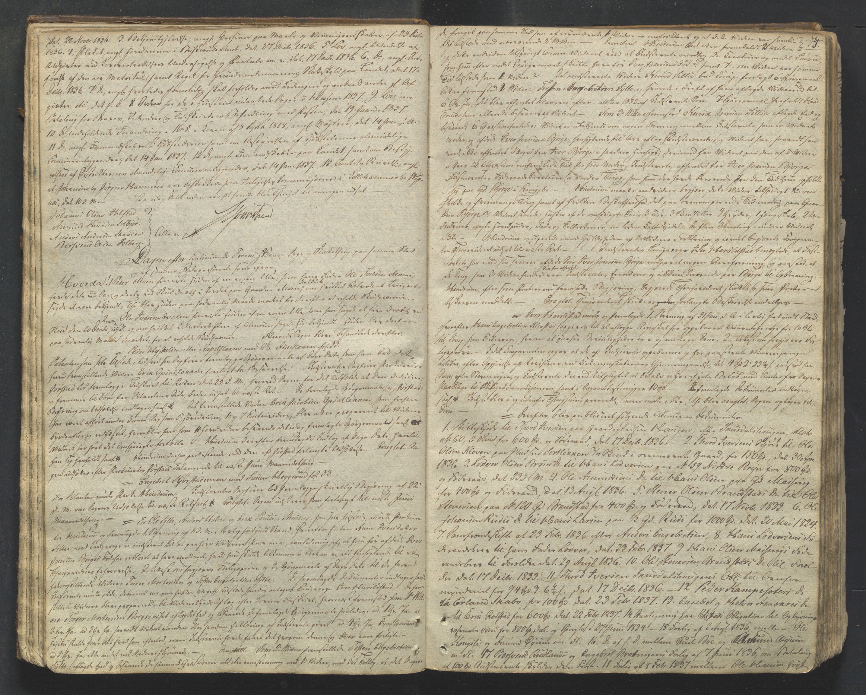 Mellom-Gudbrandsdal sorenskriveri, AV/SAH-TING-038/G/Gb/L0001: Tingbok, 1835-1849, s. 34b-35a