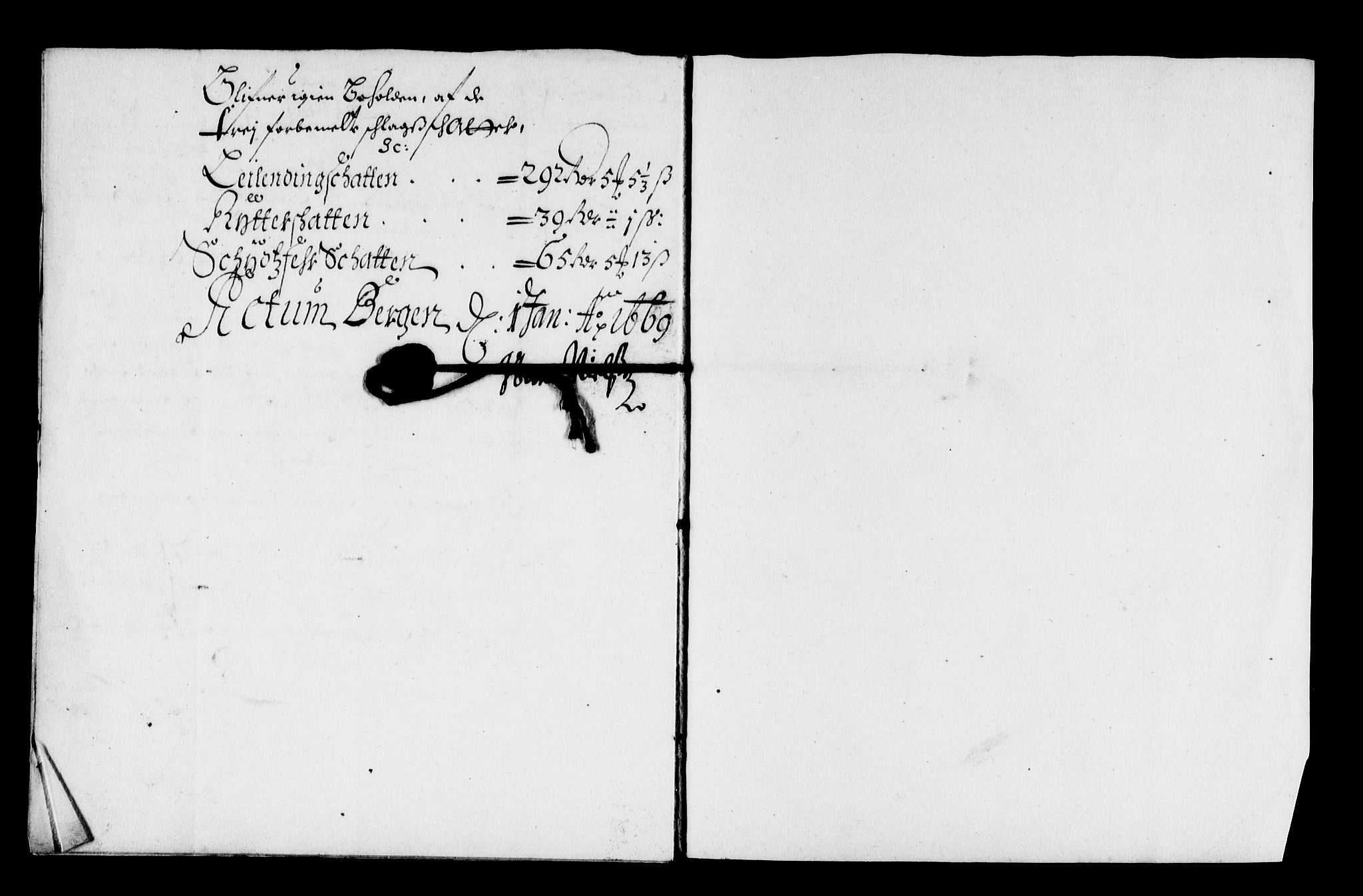 Rentekammeret inntil 1814, Reviderte regnskaper, Stiftamtstueregnskaper, Bergen stiftamt, AV/RA-EA-6043/R/Rc/L0027: Bergen stiftamt, 1668