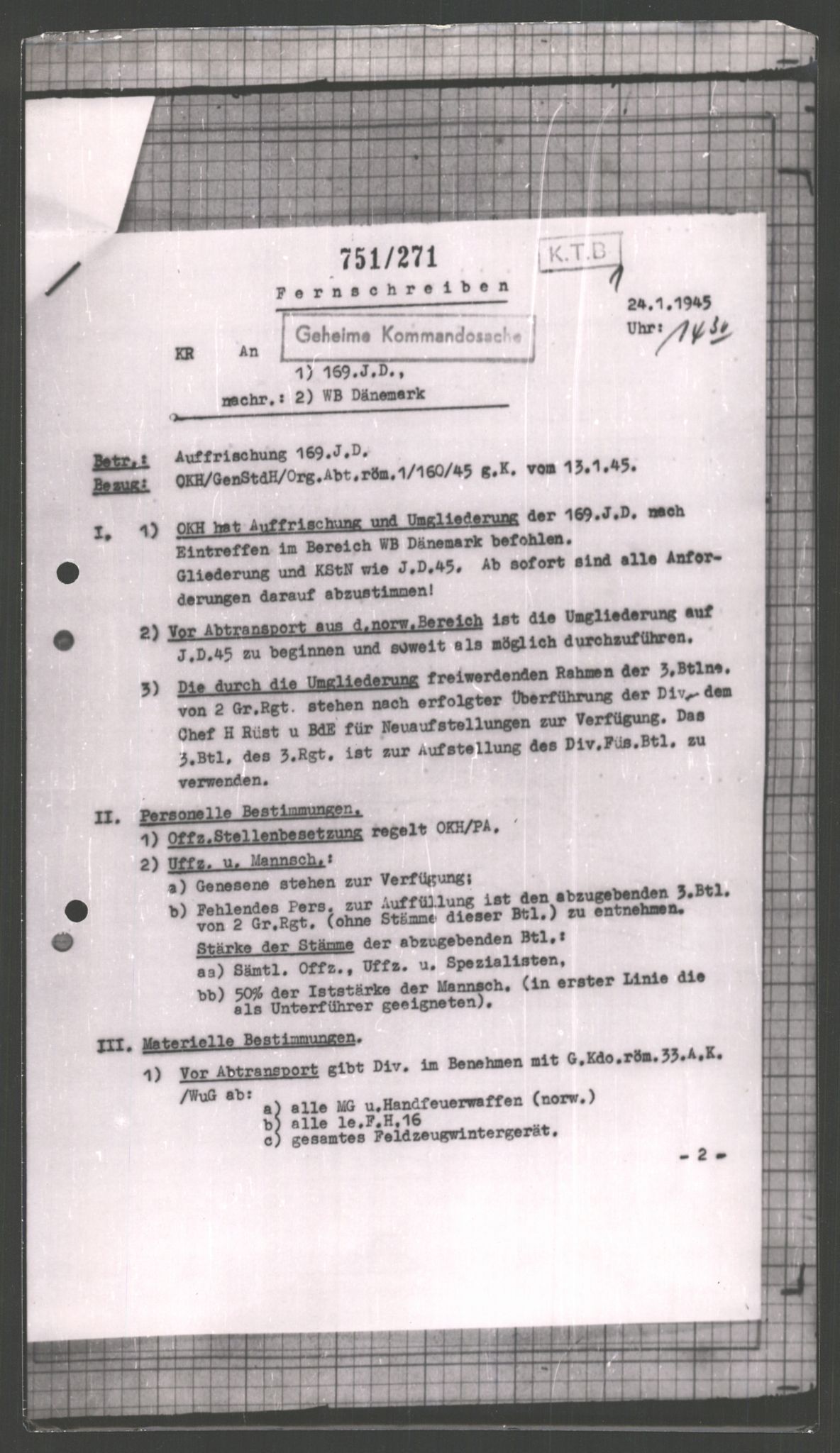 Forsvarets Overkommando. 2 kontor. Arkiv 11.4. Spredte tyske arkivsaker, AV/RA-RAFA-7031/D/Dar/Dara/L0002: Krigsdagbøker for 20. Gebirgs-Armee-Oberkommando (AOK 20), 1945, s. 266