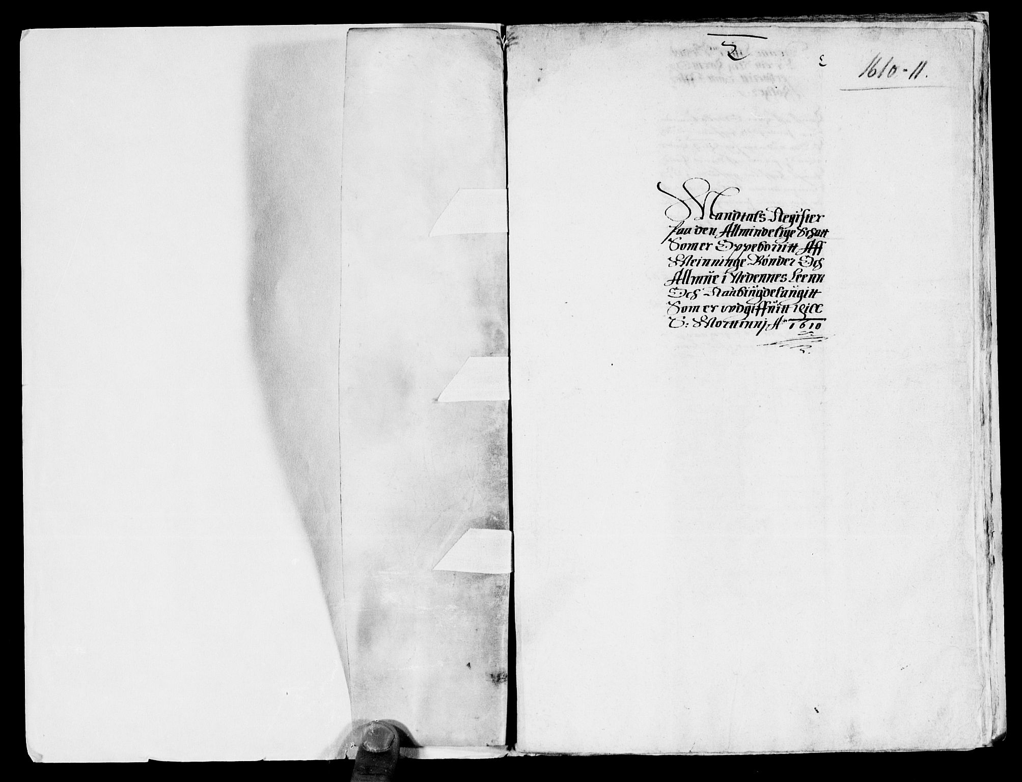 Rentekammeret inntil 1814, Reviderte regnskaper, Lensregnskaper, RA/EA-5023/R/Rb/Rbq/L0003: Nedenes len. Mandals len. Råbyggelag., 1610-1612