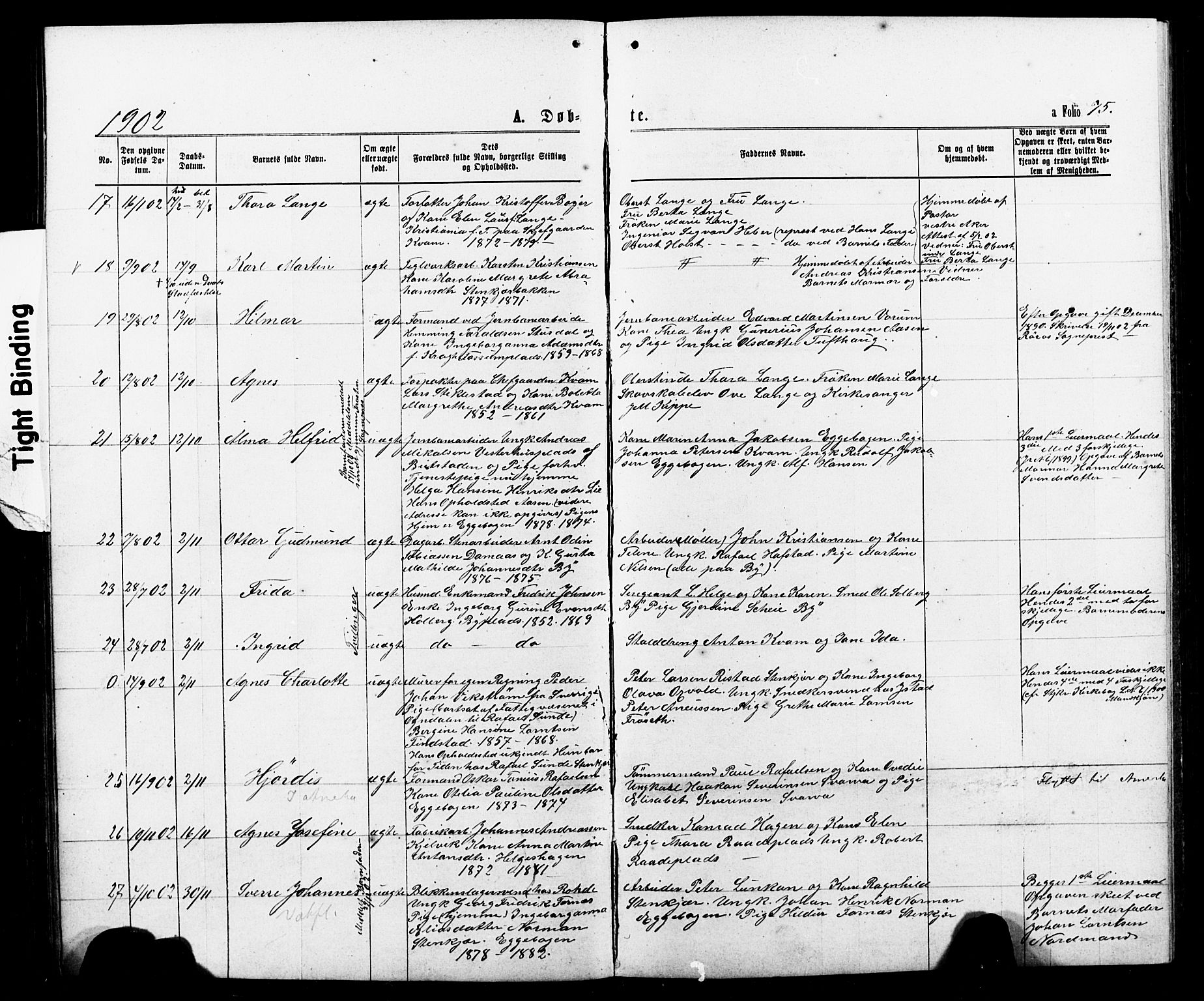 Ministerialprotokoller, klokkerbøker og fødselsregistre - Nord-Trøndelag, SAT/A-1458/740/L0380: Klokkerbok nr. 740C01, 1868-1902, s. 75