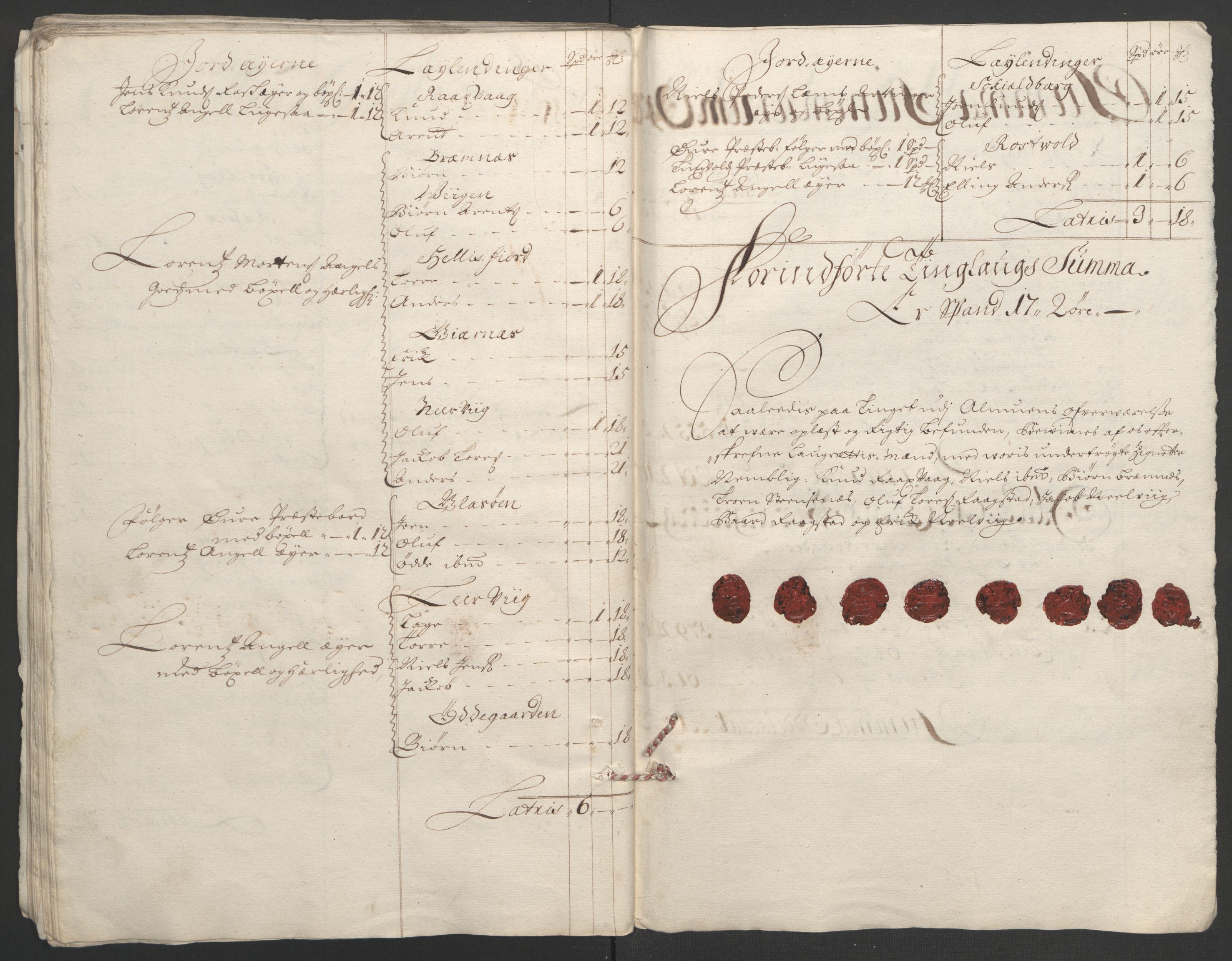 Rentekammeret inntil 1814, Reviderte regnskaper, Fogderegnskap, AV/RA-EA-4092/R56/L3736: Fogderegnskap Nordmøre, 1694-1696, s. 395