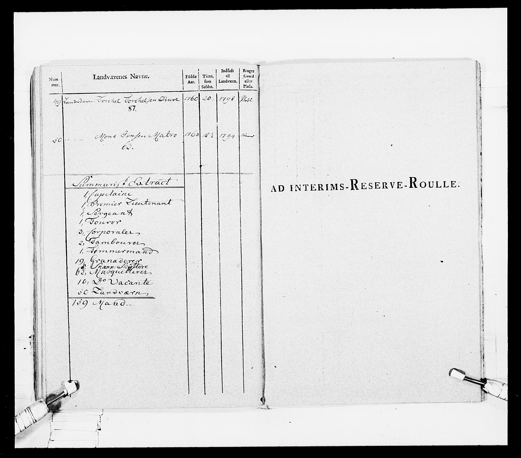 Generalitets- og kommissariatskollegiet, Det kongelige norske kommissariatskollegium, RA/EA-5420/E/Eh/L0108: Vesterlenske nasjonale infanteriregiment, 1791-1802, s. 186