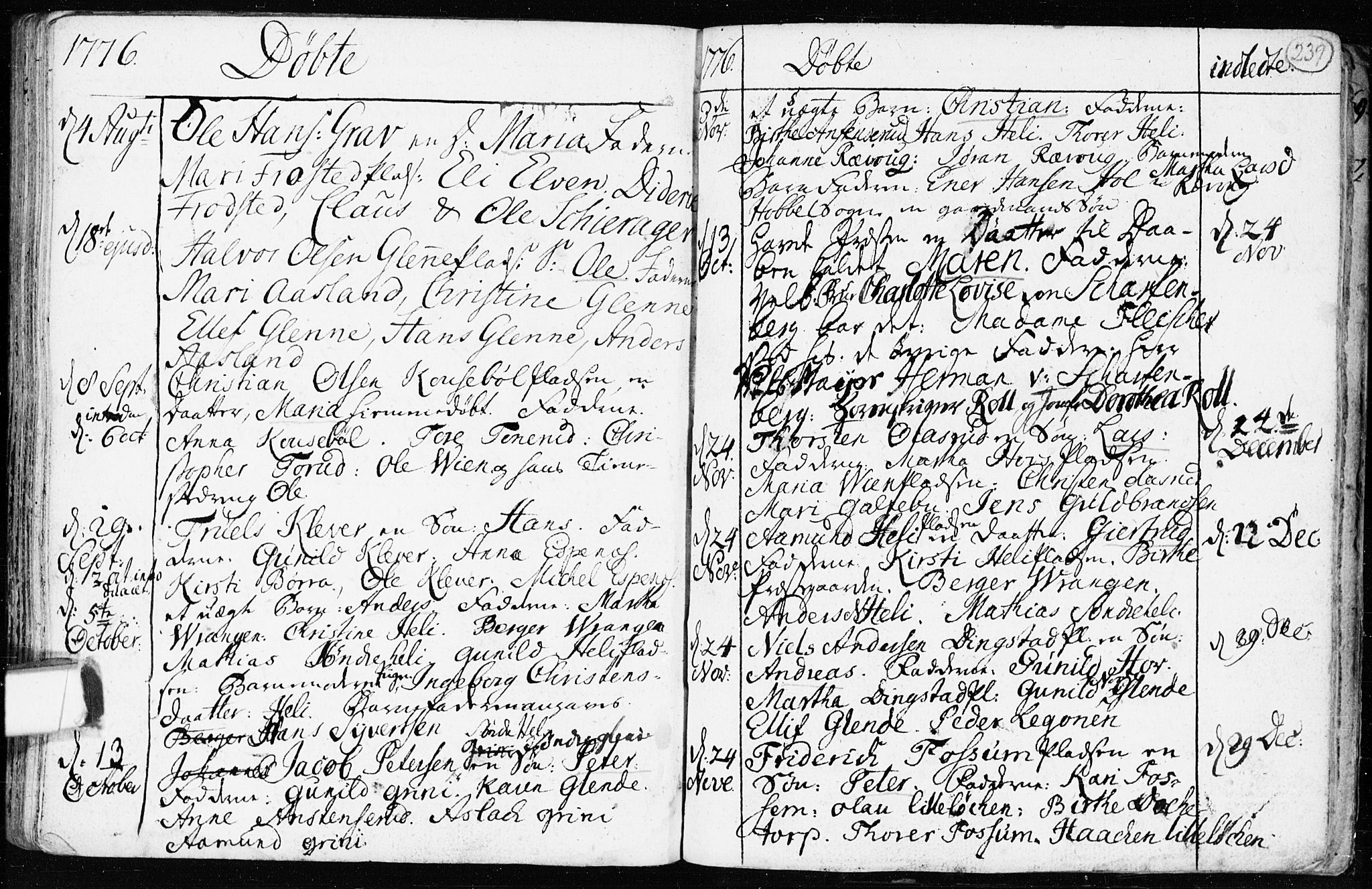 Spydeberg prestekontor Kirkebøker, SAO/A-10924/F/Fa/L0002: Ministerialbok nr. I 2, 1739-1780, s. 239