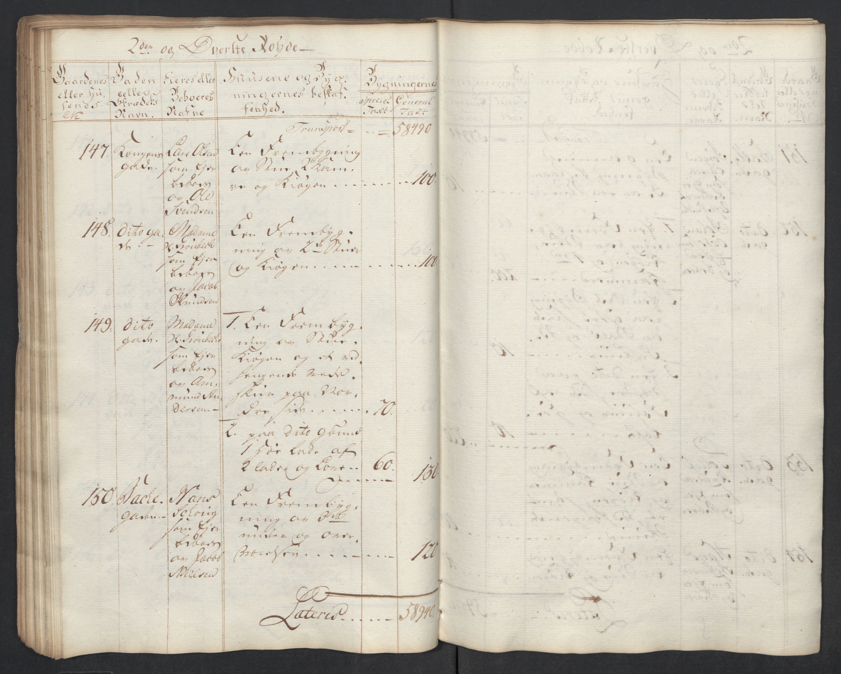 Kommersekollegiet, Brannforsikringskontoret 1767-1814, AV/RA-EA-5458/F/Fa/L0040/0002: Moss / Branntakstprotokoll, 1767, s. 71