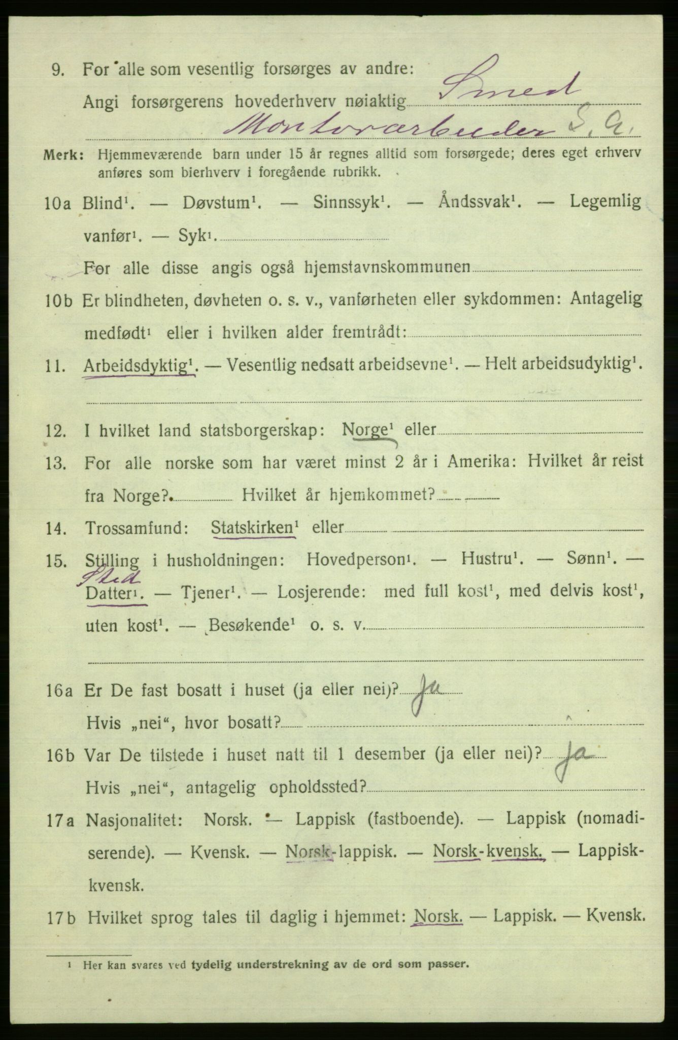 SATØ, Folketelling 1920 for 2018 Måsøy herred, 1920, s. 2697