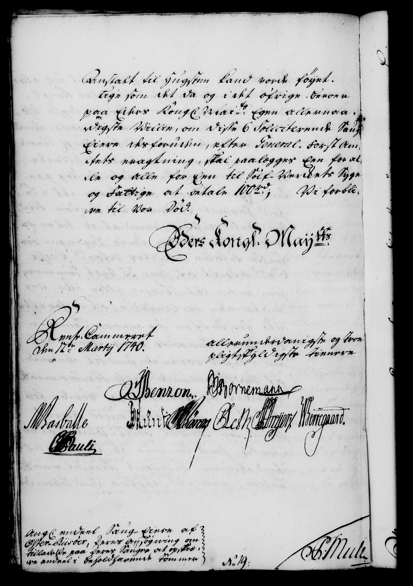 Rentekammeret, Kammerkanselliet, AV/RA-EA-3111/G/Gf/Gfa/L0023: Norsk relasjons- og resolusjonsprotokoll (merket RK 52.23), 1740, s. 270