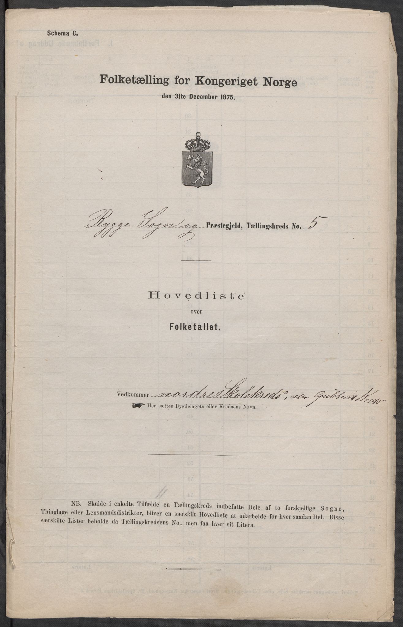 RA, Folketelling 1875 for 0136P Rygge prestegjeld, 1875, s. 16