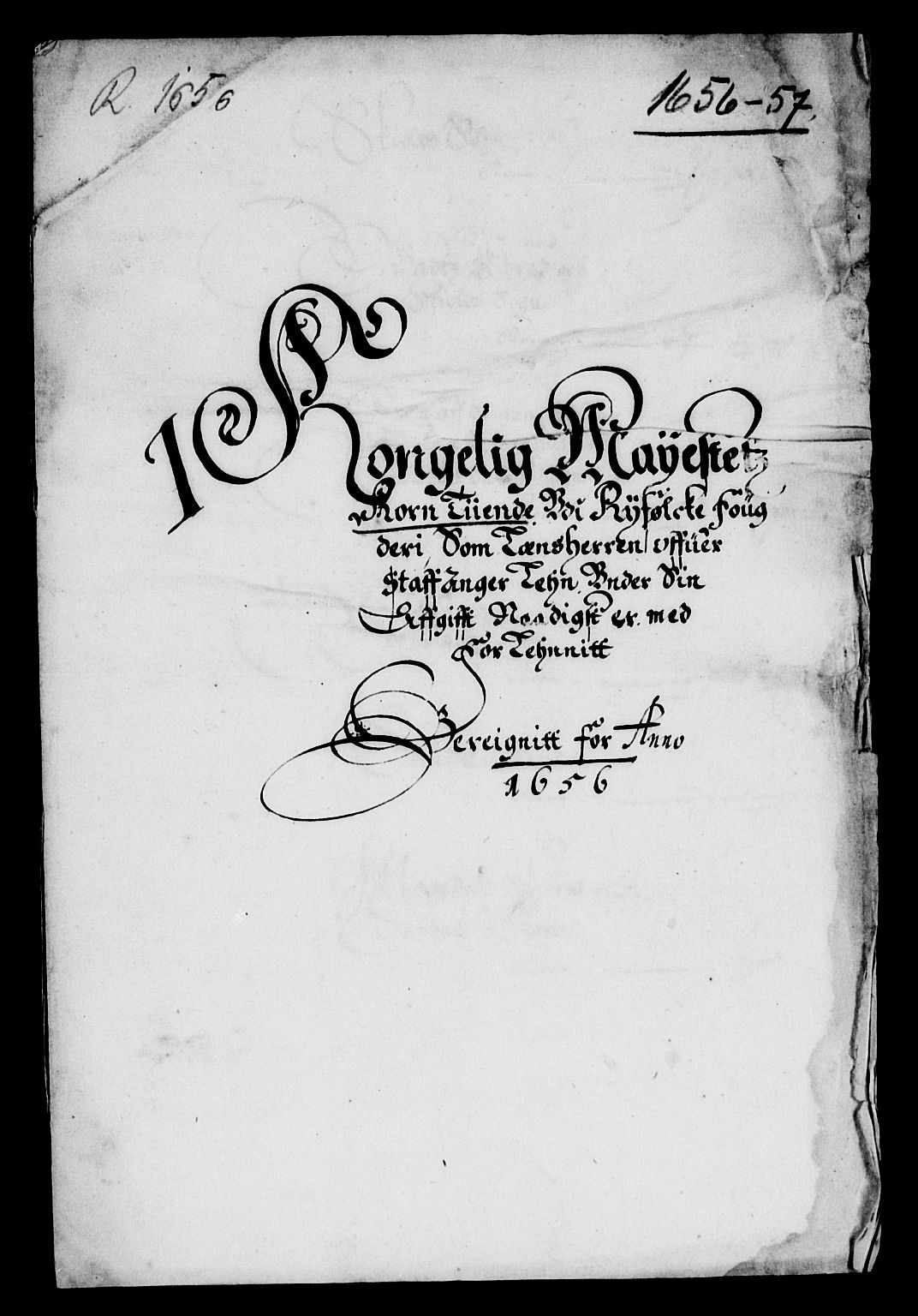 Rentekammeret inntil 1814, Reviderte regnskaper, Lensregnskaper, AV/RA-EA-5023/R/Rb/Rbs/L0036: Stavanger len, 1653-1658