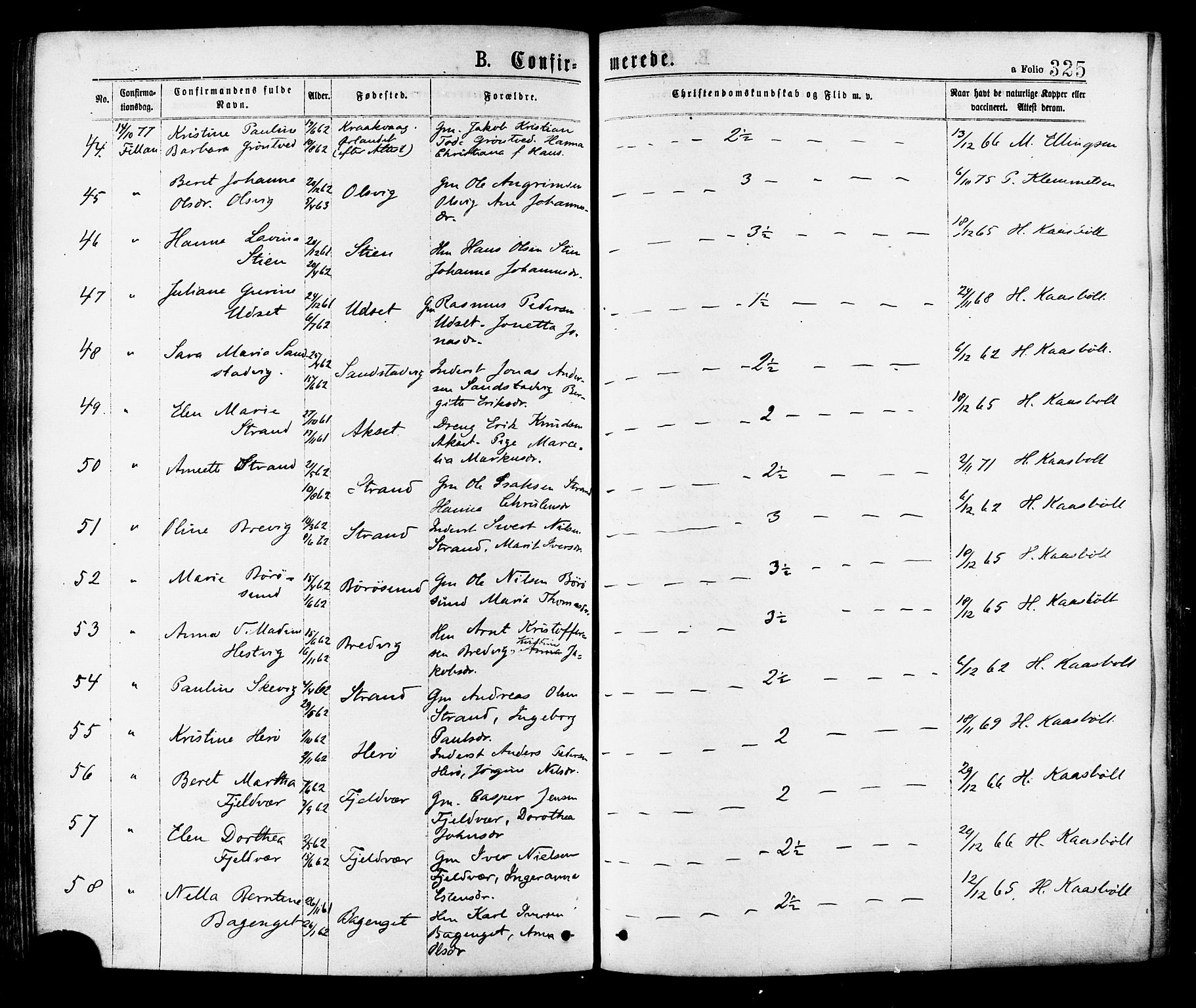 Ministerialprotokoller, klokkerbøker og fødselsregistre - Sør-Trøndelag, SAT/A-1456/634/L0532: Ministerialbok nr. 634A08, 1871-1881, s. 325